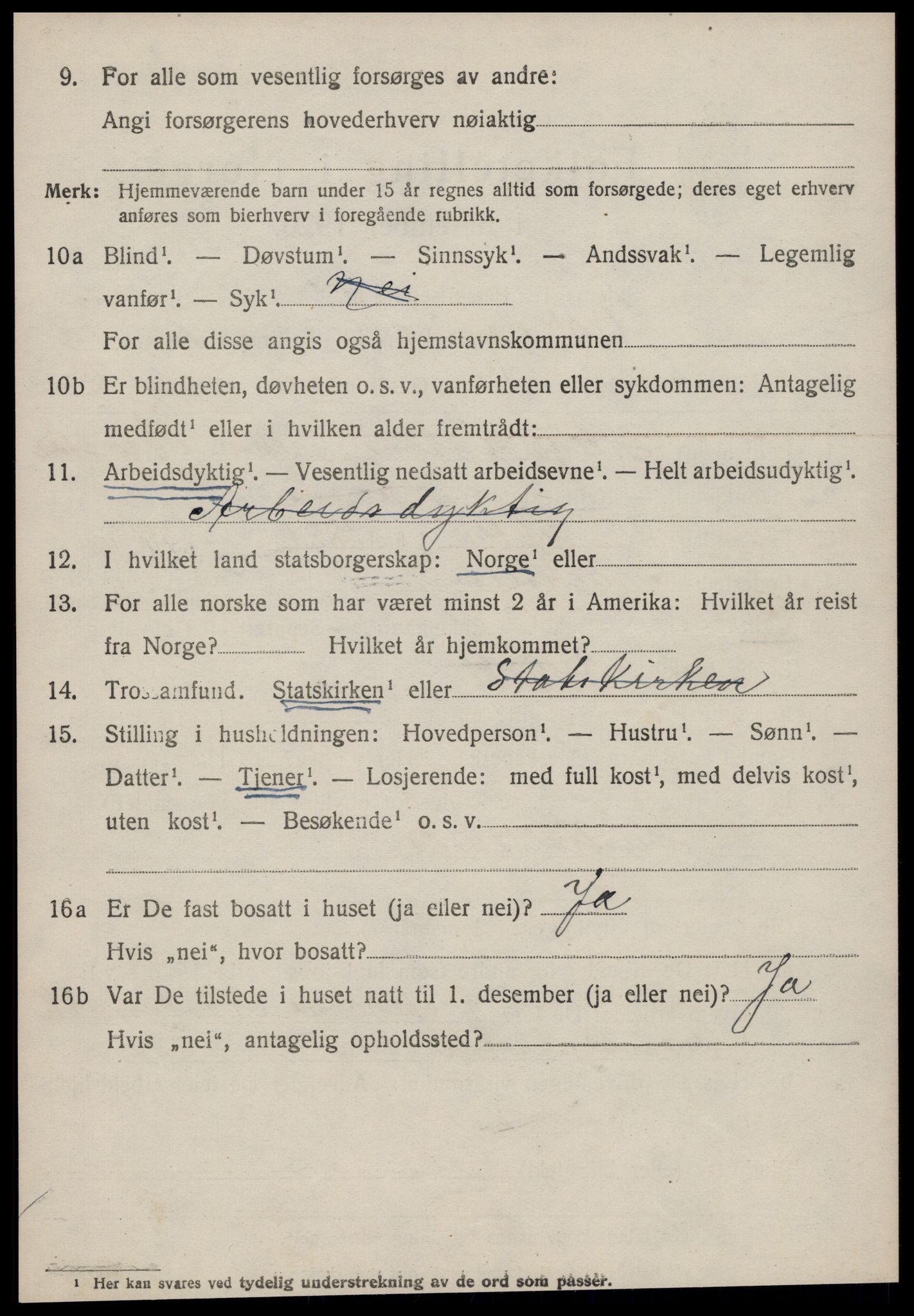 SAT, 1920 census for Bolsøy, 1920, p. 7194