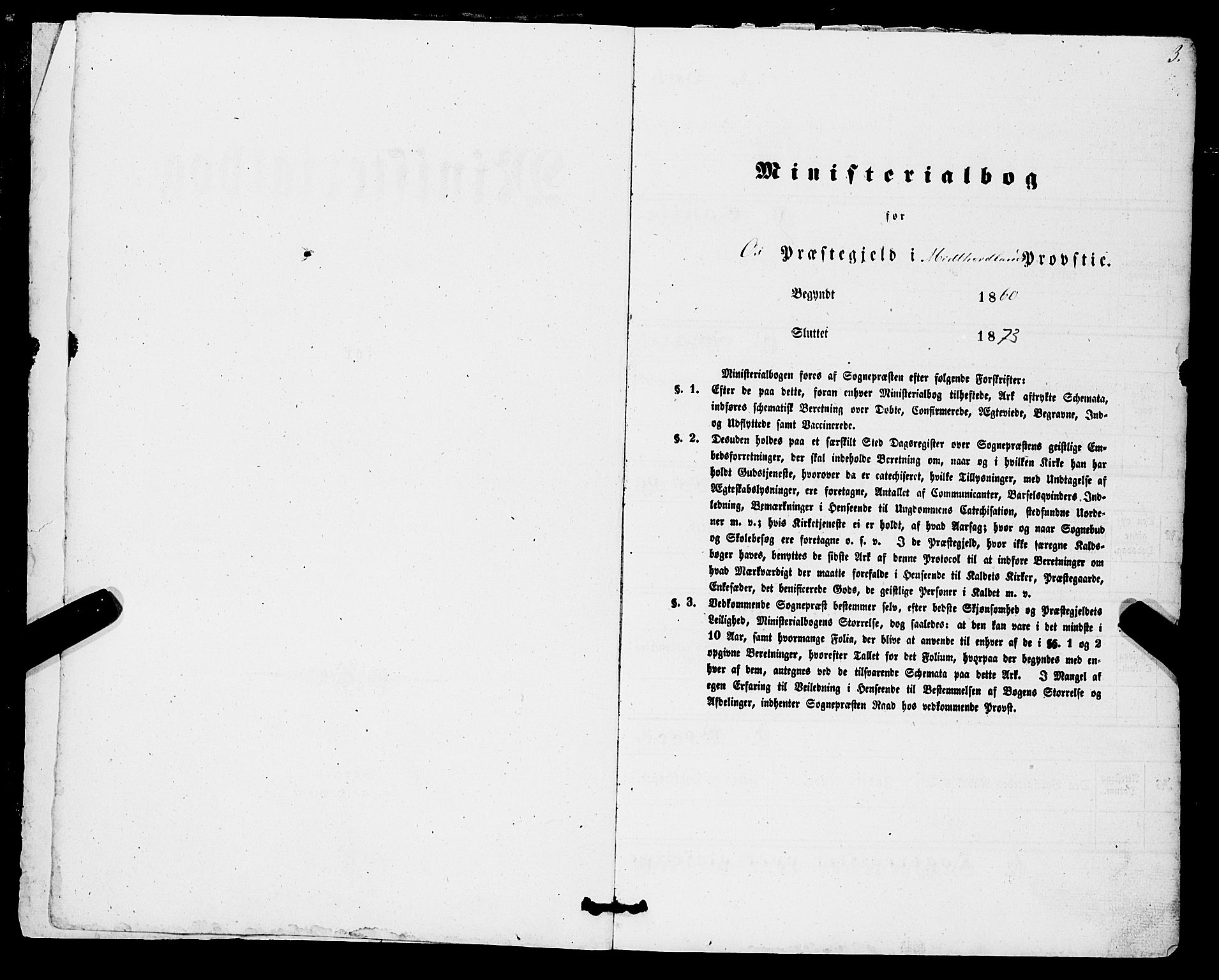 Os sokneprestembete, SAB/A-99929: Parish register (official) no. A 17, 1860-1873, p. 3