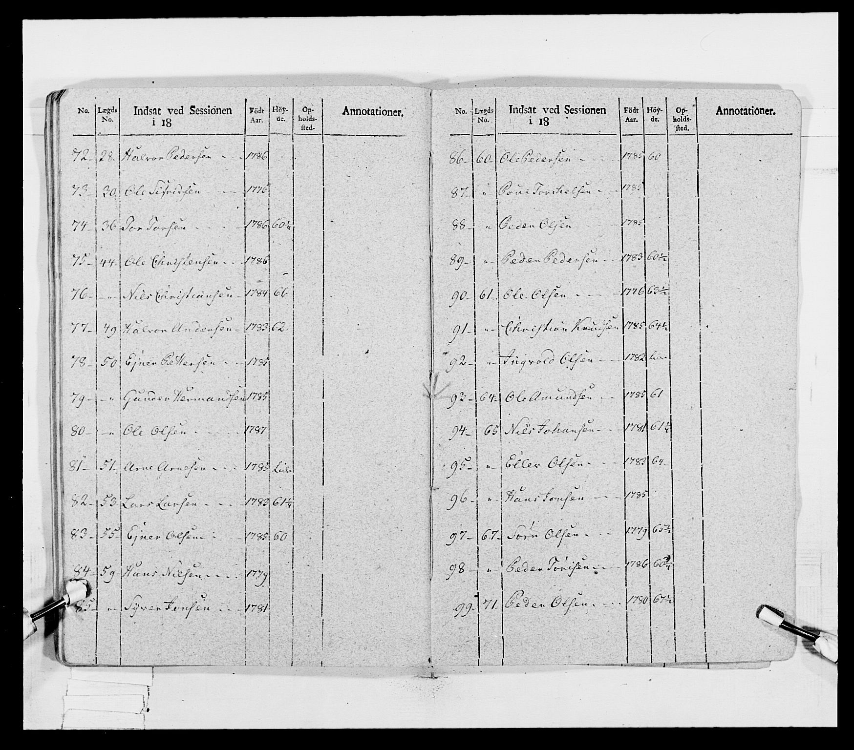 Generalitets- og kommissariatskollegiet, Det kongelige norske kommissariatskollegium, AV/RA-EA-5420/E/Eh/L0027: Skiløperkompaniene, 1812-1832, p. 56