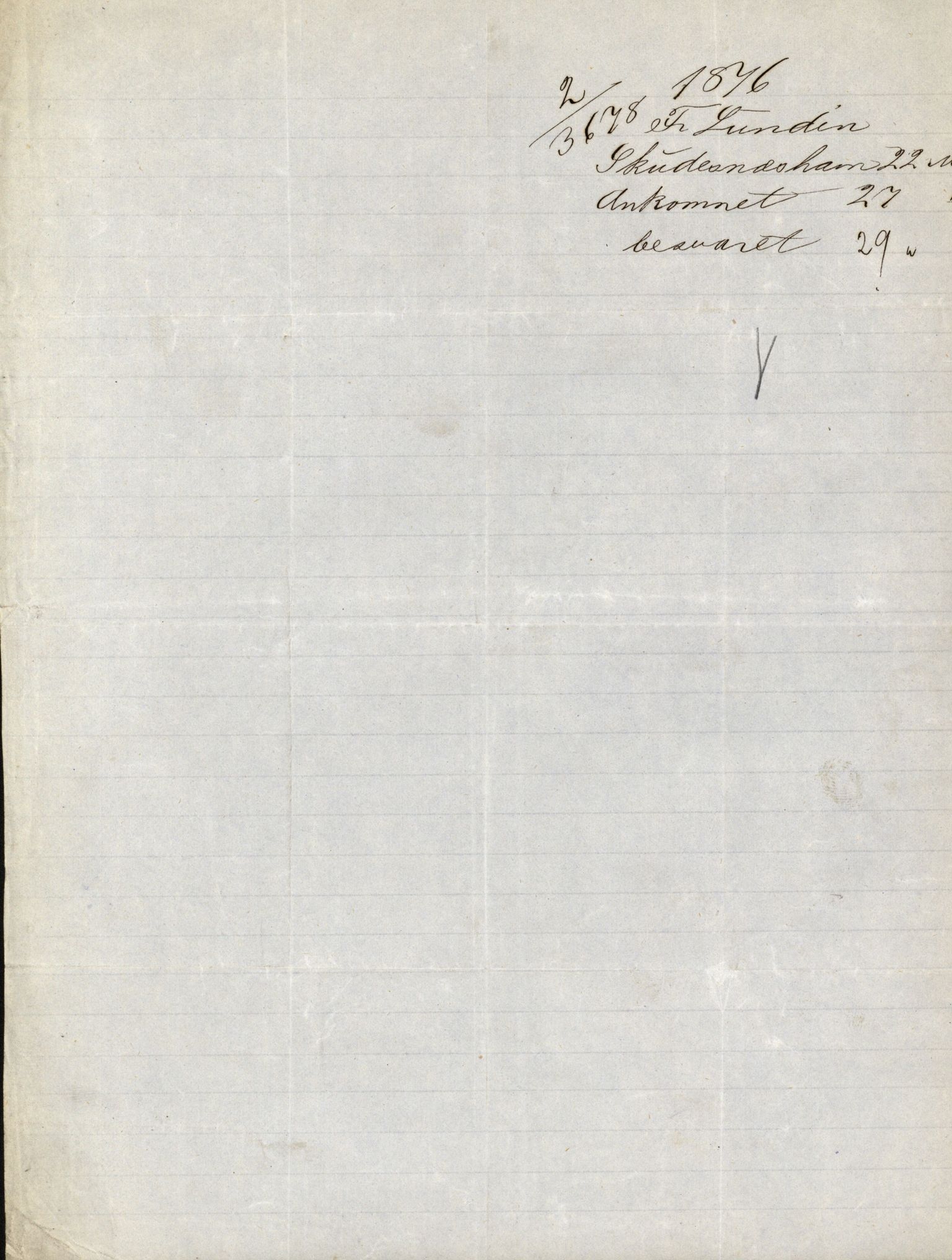 Pa 63 - Østlandske skibsassuranceforening, VEMU/A-1079/G/Ga/L0008/0021: Havaridokumenter / Nor, 1876