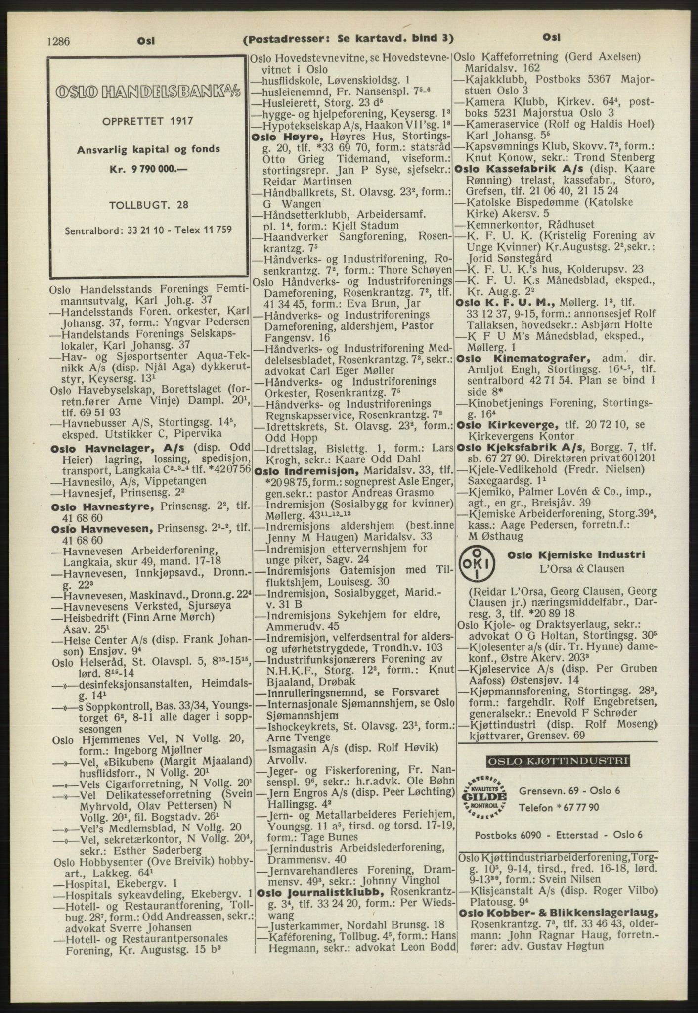 Kristiania/Oslo adressebok, PUBL/-, 1970-1971, p. 1286