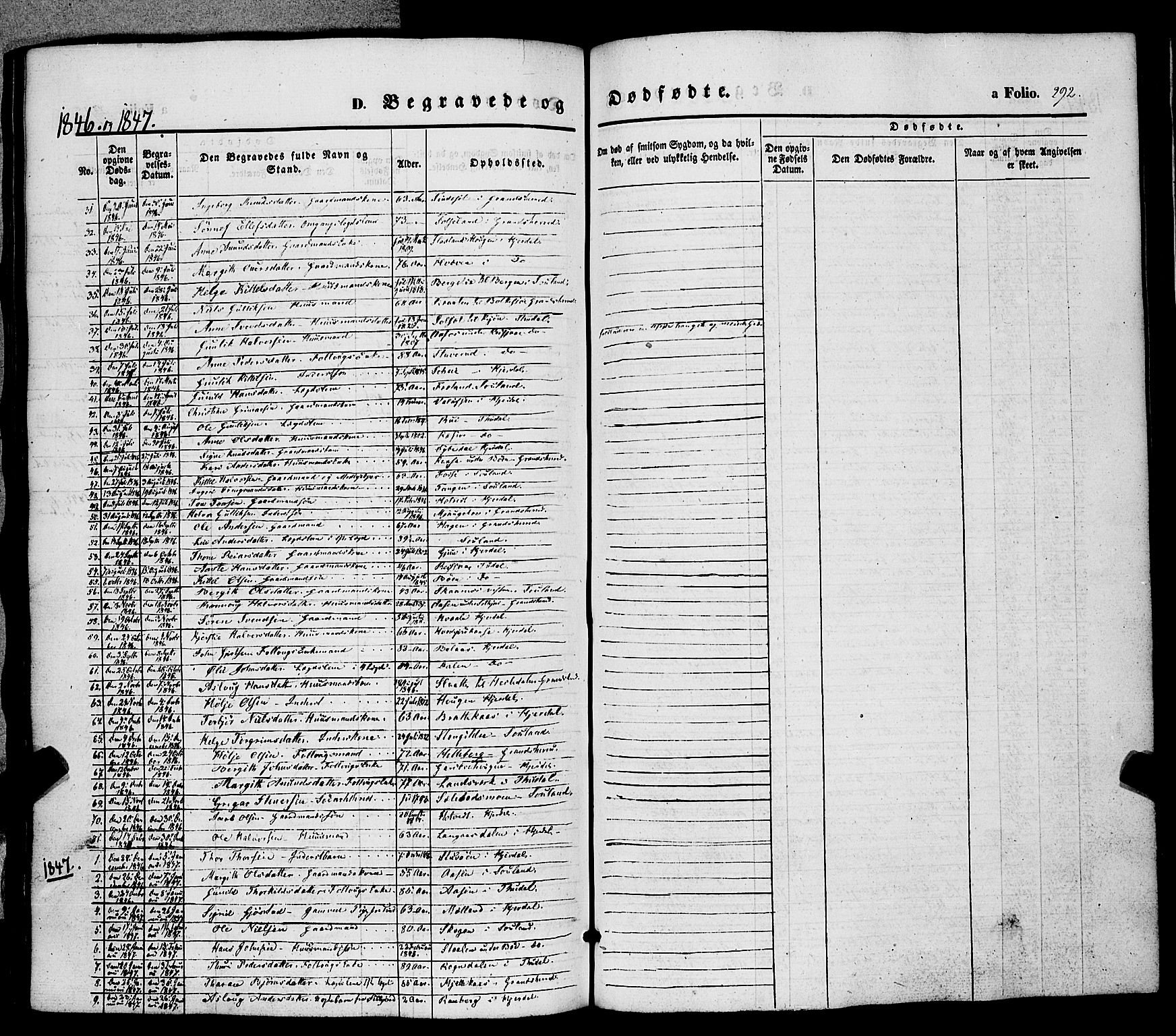Hjartdal kirkebøker, AV/SAKO-A-270/F/Fa/L0008: Parish register (official) no. I 8, 1844-1859, p. 292
