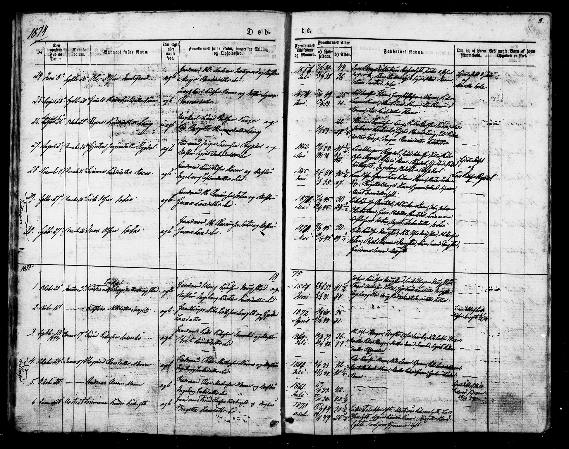 Ministerialprotokoller, klokkerbøker og fødselsregistre - Møre og Romsdal, AV/SAT-A-1454/541/L0545: Parish register (official) no. 541A02, 1872-1886, p. 9