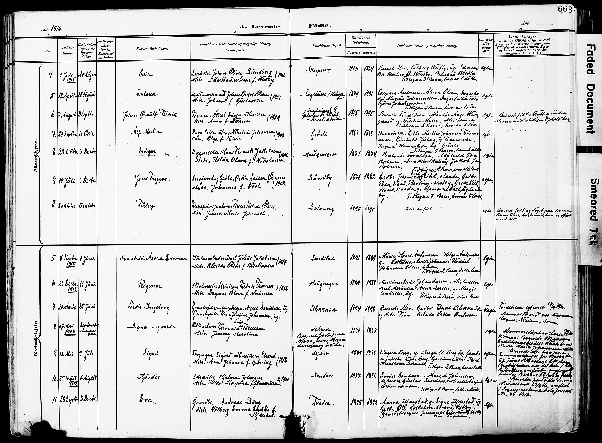 Vestby prestekontor Kirkebøker, AV/SAO-A-10893/F/Fa/L0010: Parish register (official) no. I 10, 1900-1926, p. 66