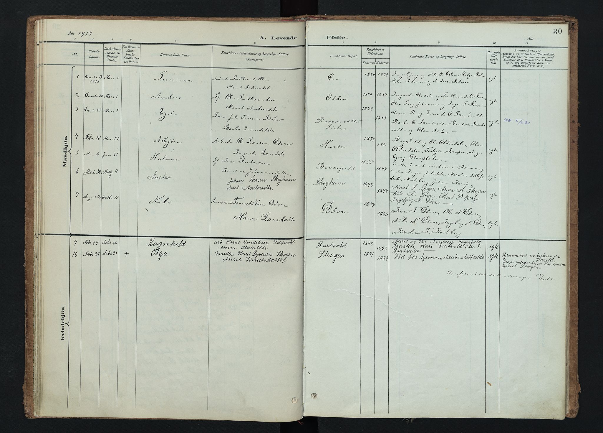 Nord-Aurdal prestekontor, AV/SAH-PREST-132/H/Ha/Haa/L0015: Parish register (official) no. 15, 1896-1914, p. 30