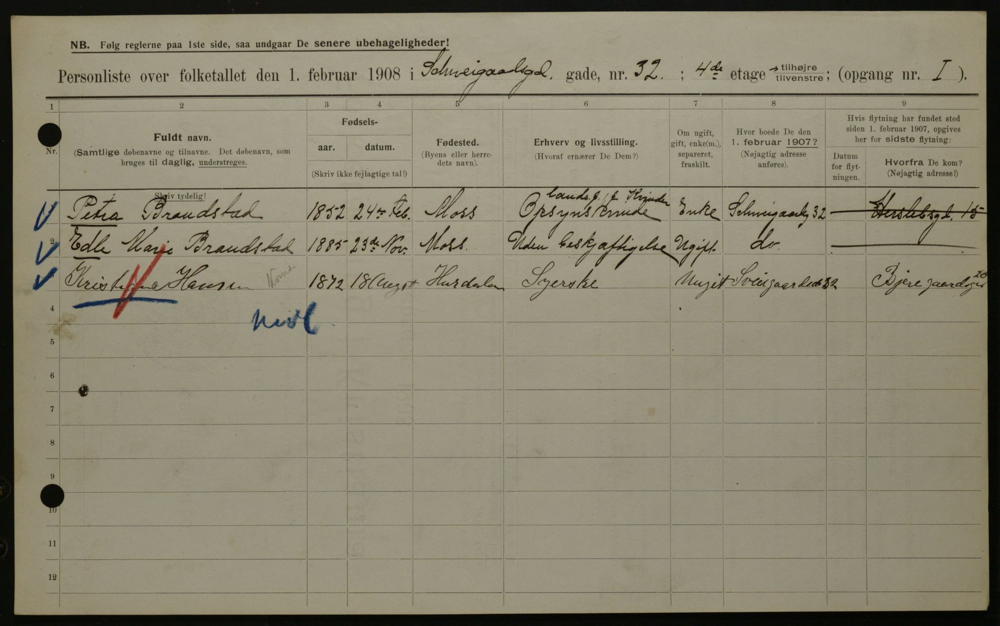 OBA, Municipal Census 1908 for Kristiania, 1908, p. 81780