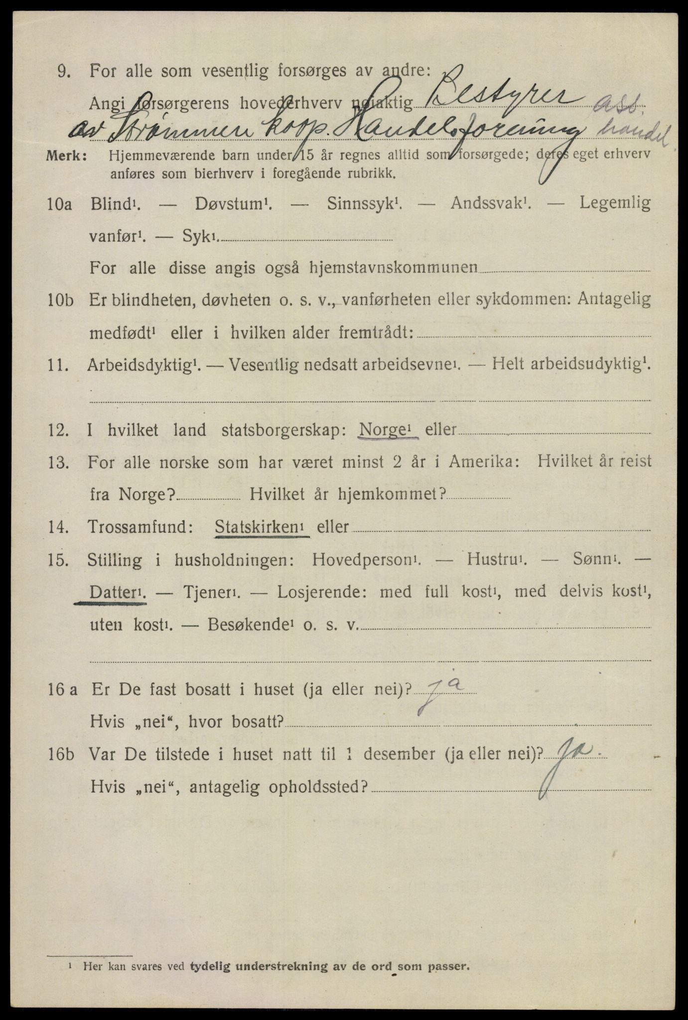 SAO, 1920 census for Skedsmo, 1920, p. 10516