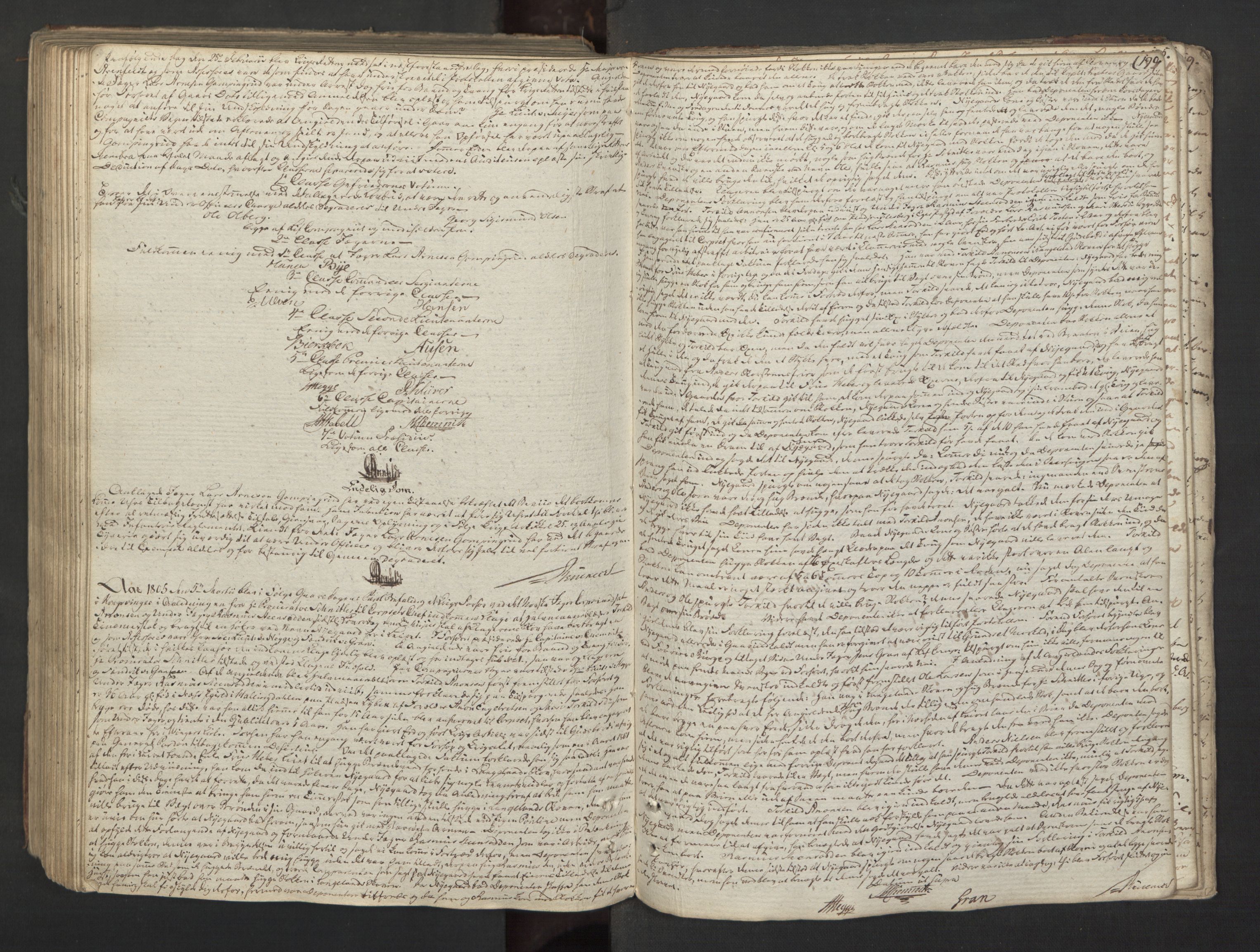 Forsvaret, Generalauditøren, AV/RA-RAFA-1772/F/Fg/Fgc/L0010: Justitsprotokoller, 1789-1809, p. 189b-190a