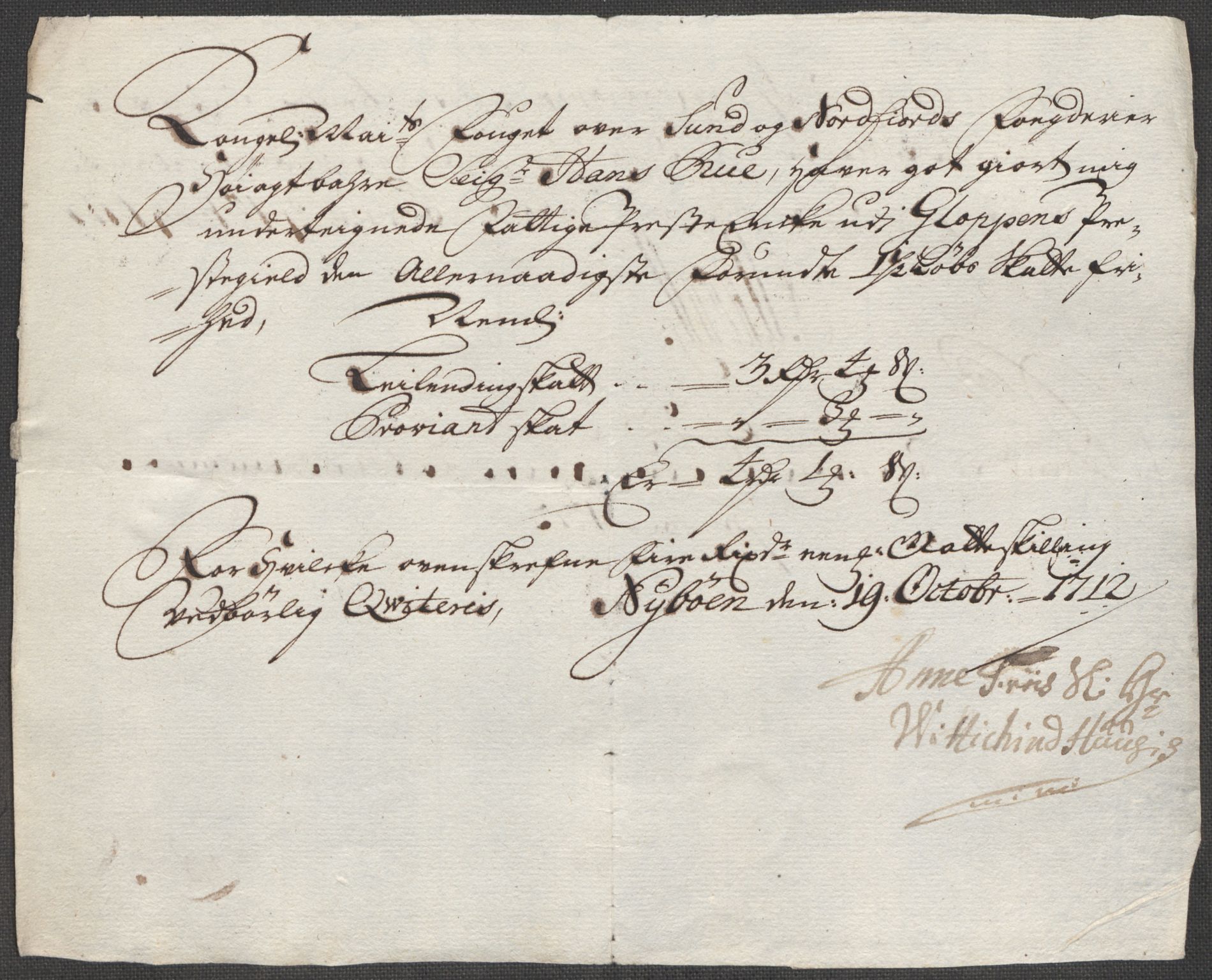 Rentekammeret inntil 1814, Reviderte regnskaper, Fogderegnskap, AV/RA-EA-4092/R53/L3435: Fogderegnskap Sunn- og Nordfjord, 1712, p. 270