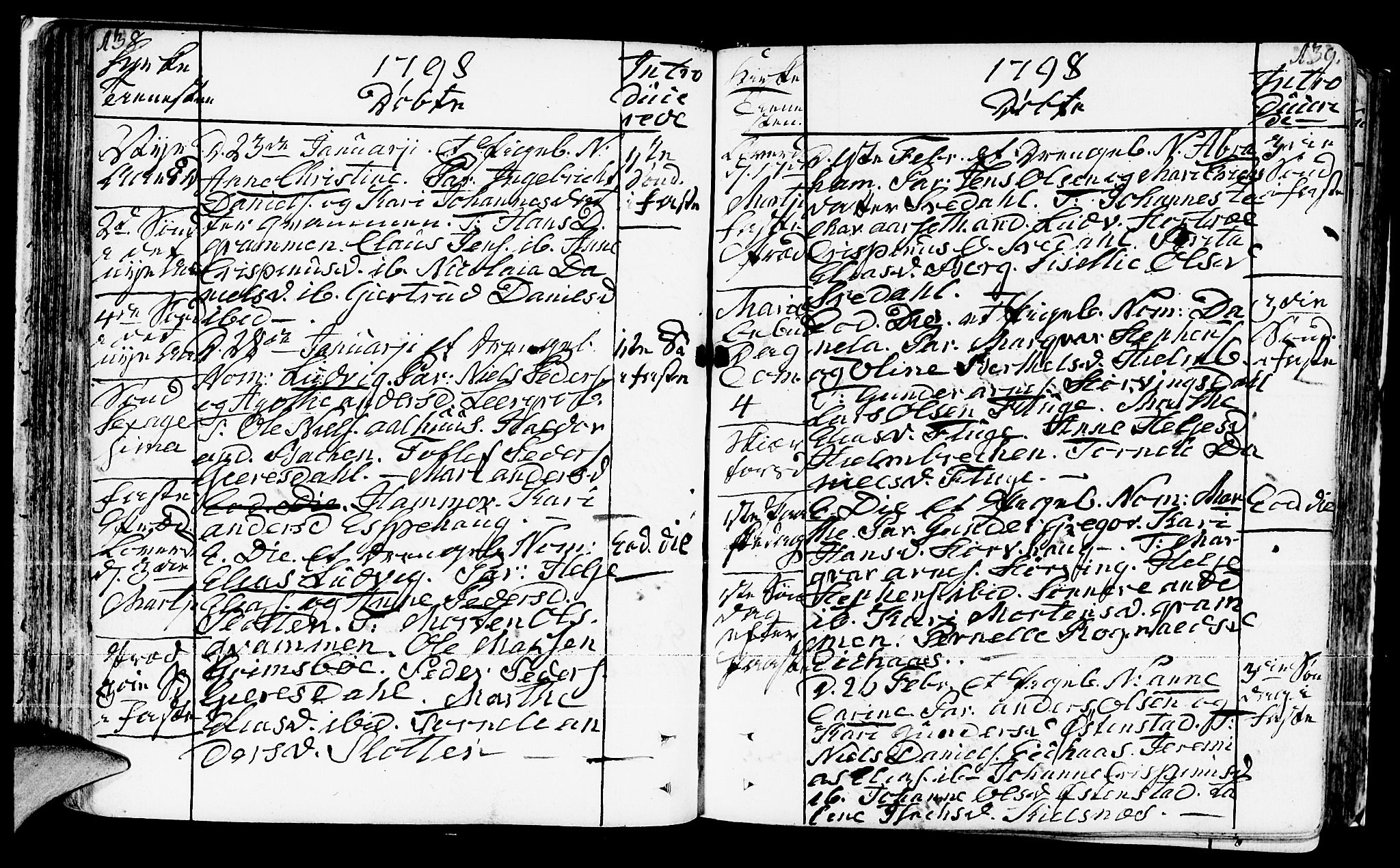 Jølster sokneprestembete, SAB/A-80701/H/Haa/Haaa/L0005: Parish register (official) no. A 5, 1790-1821, p. 138-139
