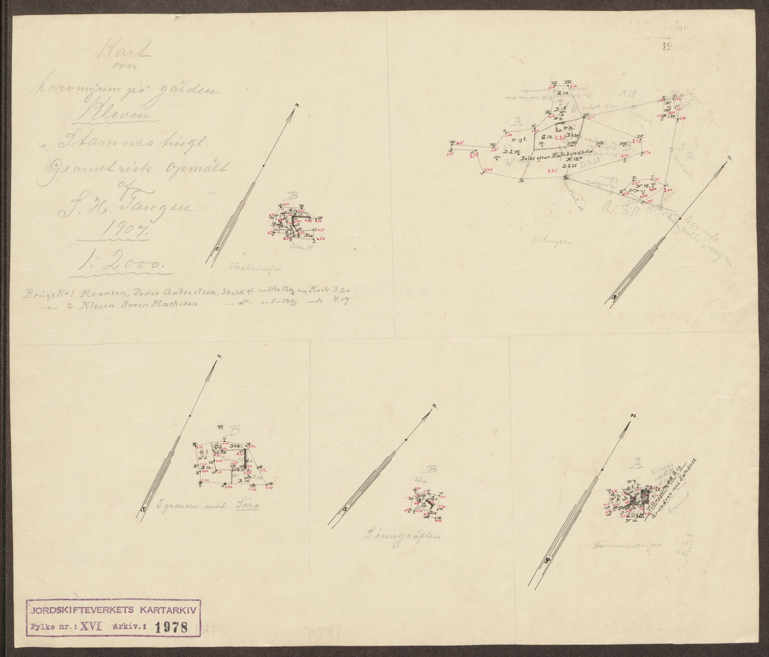 Jordskifteverkets kartarkiv, AV/RA-S-3929/T, 1859-1988, p. 2394
