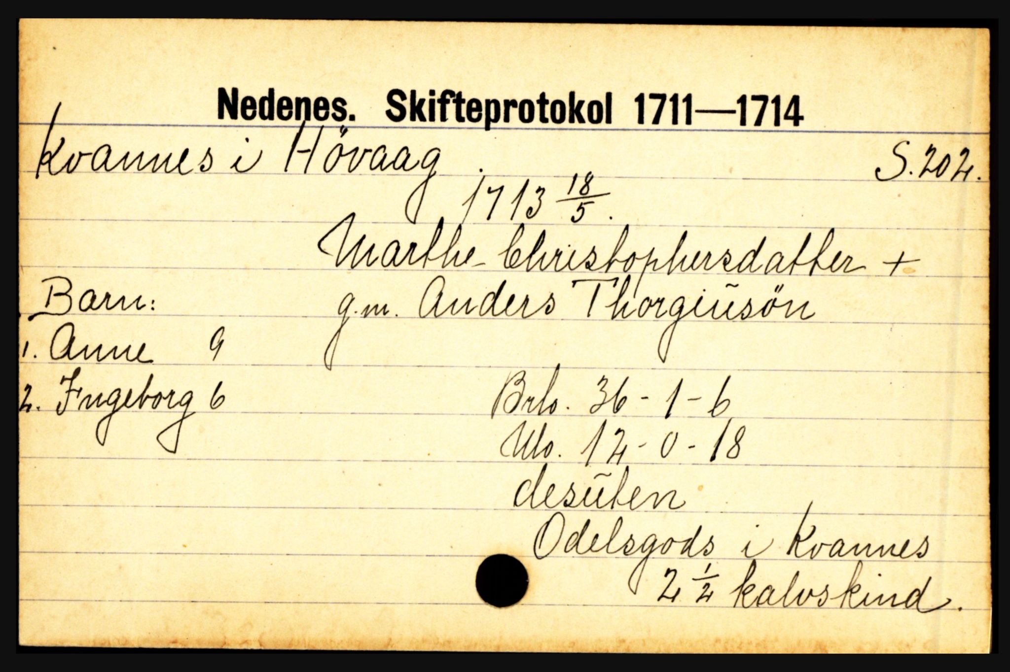 Nedenes sorenskriveri før 1824, AV/SAK-1221-0007/H, p. 16327