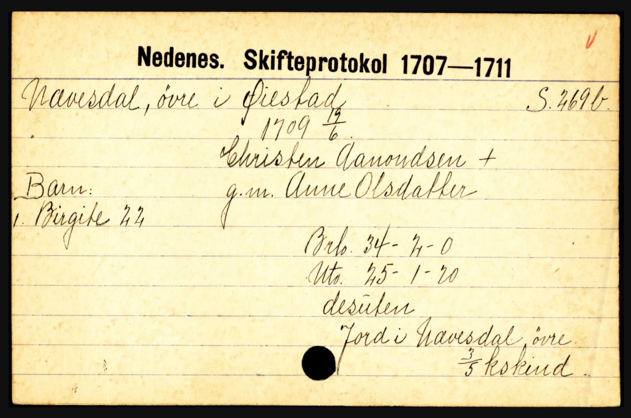 Nedenes sorenskriveri før 1824, AV/SAK-1221-0007/H, p. 22503