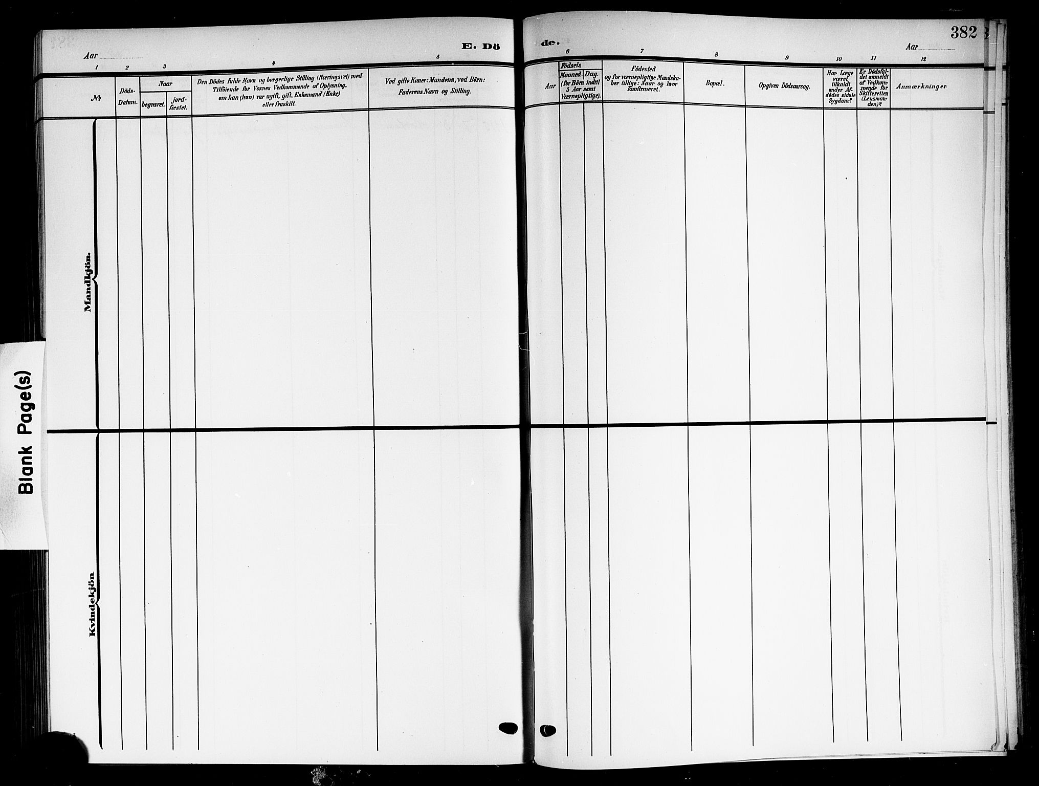 Horten kirkebøker, AV/SAKO-A-348/G/Ga/L0007: Parish register (copy) no. 7, 1905-1915, p. 382