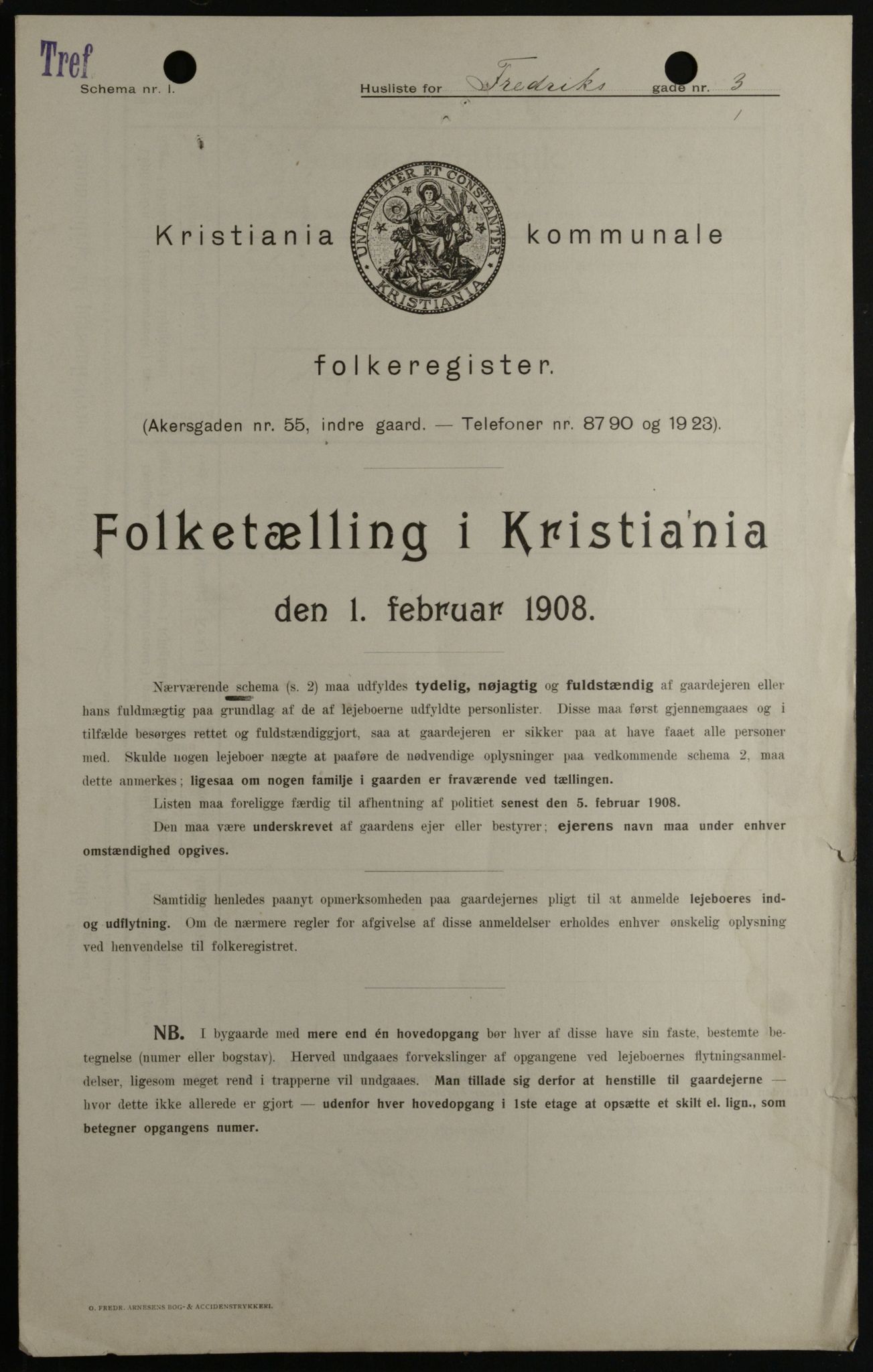 OBA, Municipal Census 1908 for Kristiania, 1908, p. 24035
