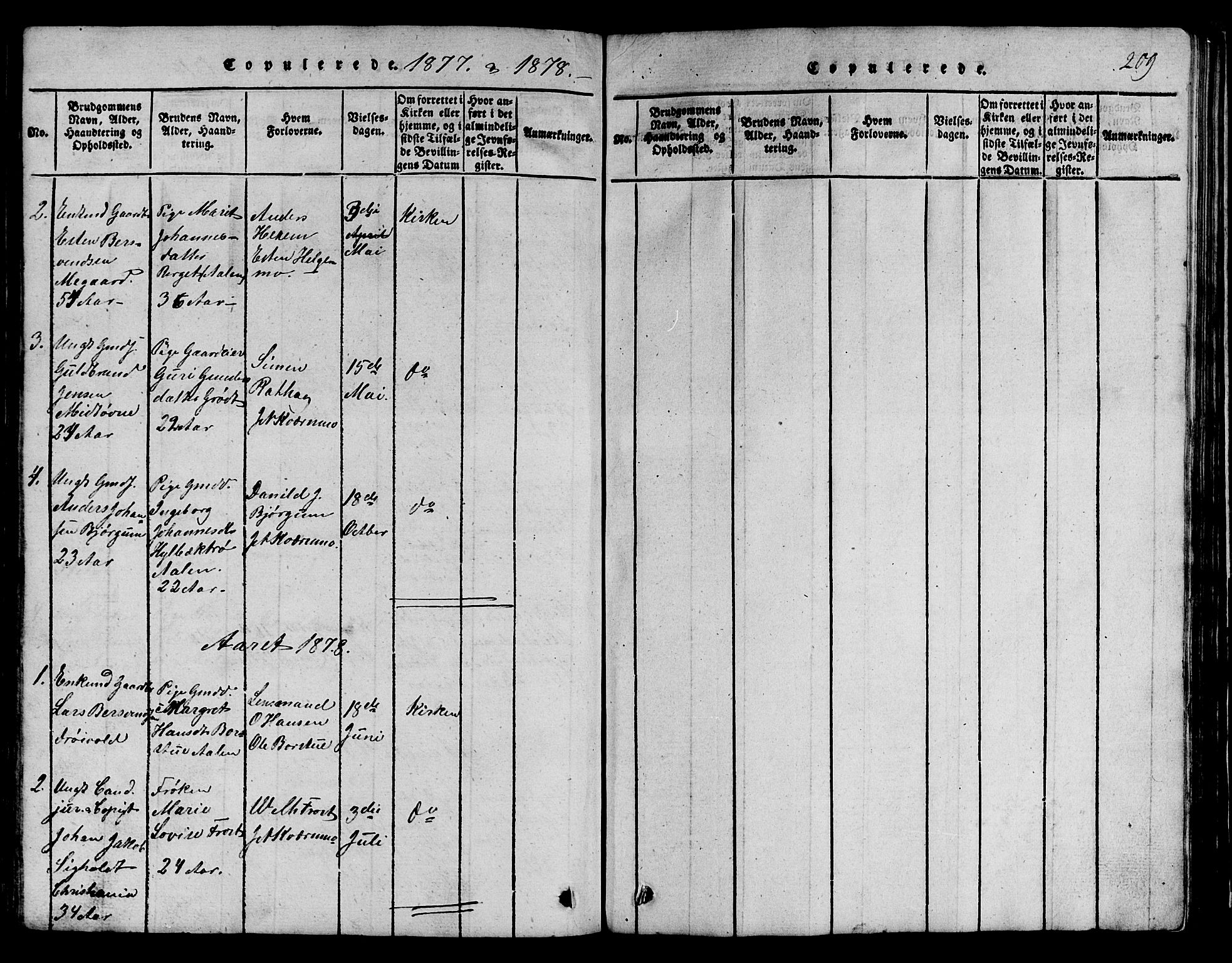 Ministerialprotokoller, klokkerbøker og fødselsregistre - Sør-Trøndelag, SAT/A-1456/685/L0976: Parish register (copy) no. 685C01, 1817-1878, p. 209
