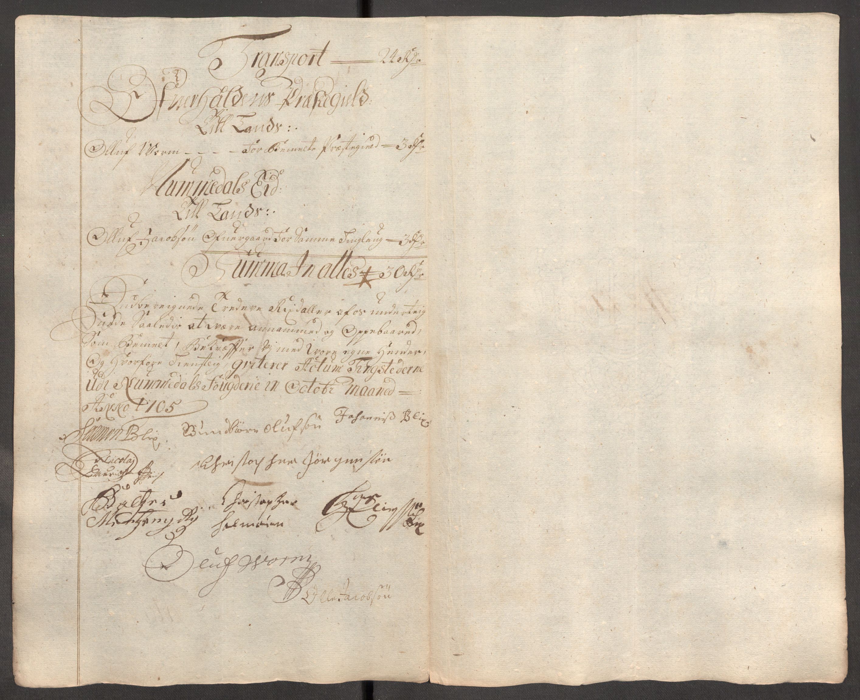 Rentekammeret inntil 1814, Reviderte regnskaper, Fogderegnskap, AV/RA-EA-4092/R64/L4429: Fogderegnskap Namdal, 1705-1706, p. 153