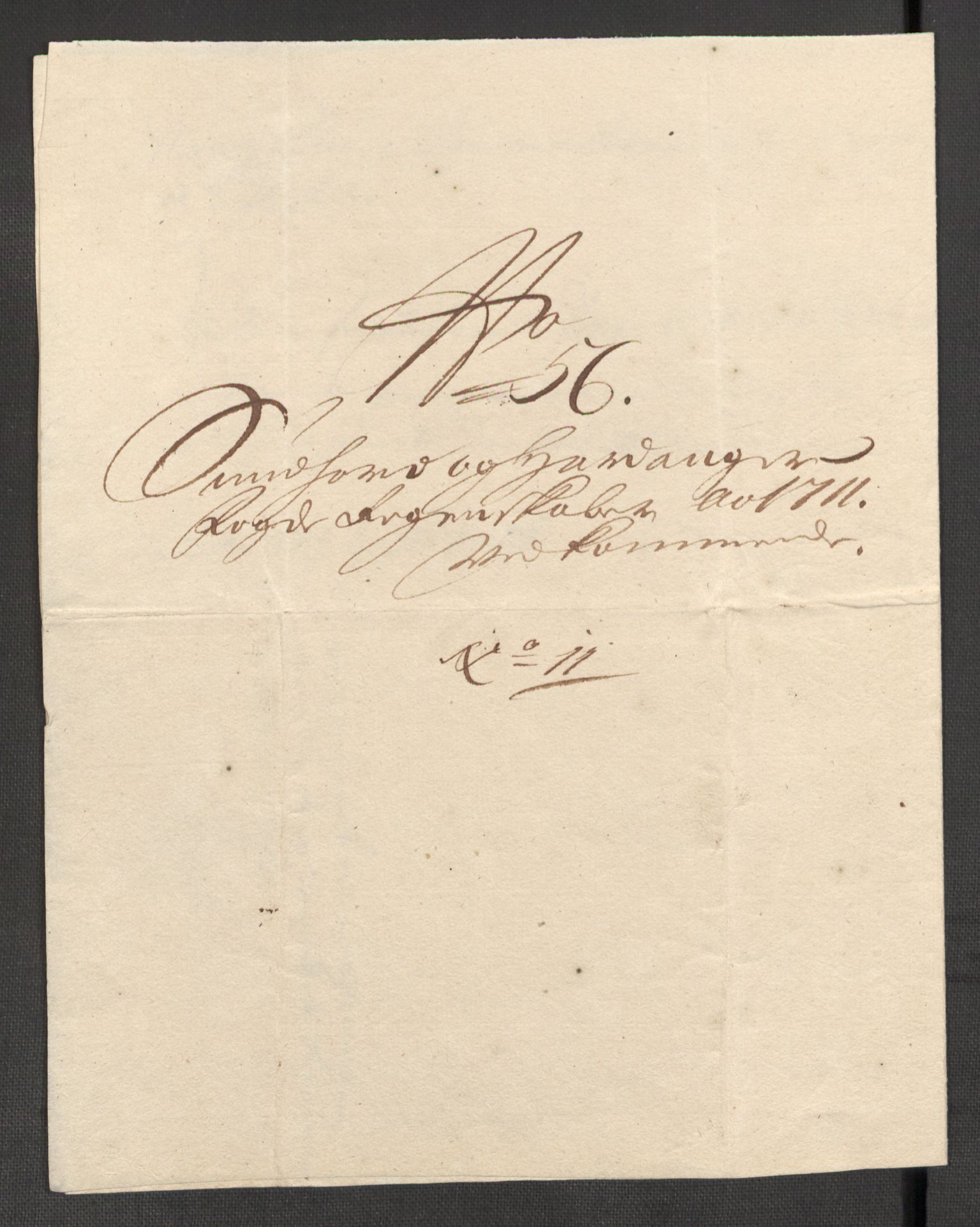 Rentekammeret inntil 1814, Reviderte regnskaper, Fogderegnskap, AV/RA-EA-4092/R48/L2987: Fogderegnskap Sunnhordland og Hardanger, 1711, p. 206