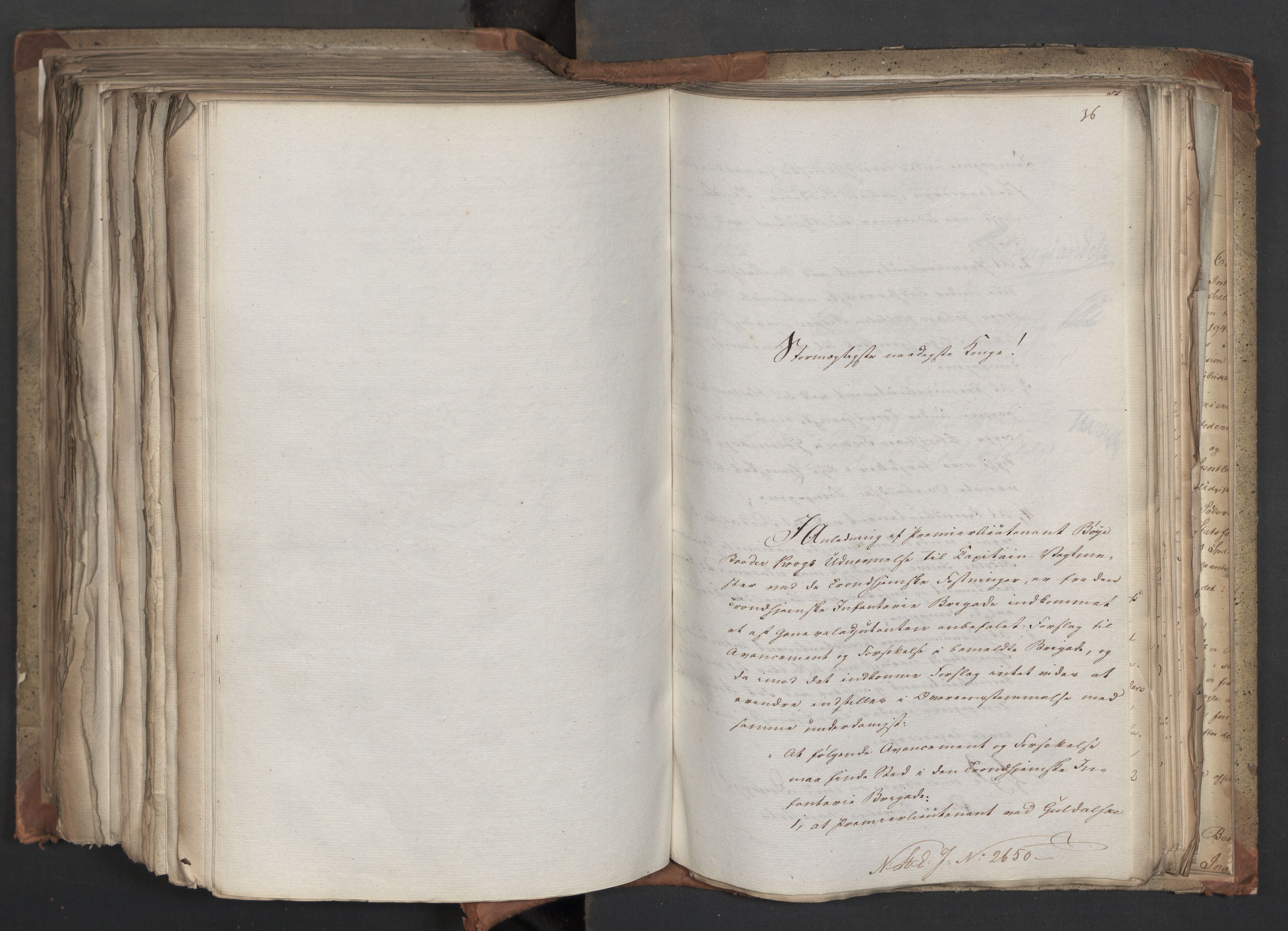 Statsrådsavdelingen i Stockholm, AV/RA-S-1003/D/Da/L0042: Regjeringsinnstillinger nr. 2467-2705, 1825, p. 529