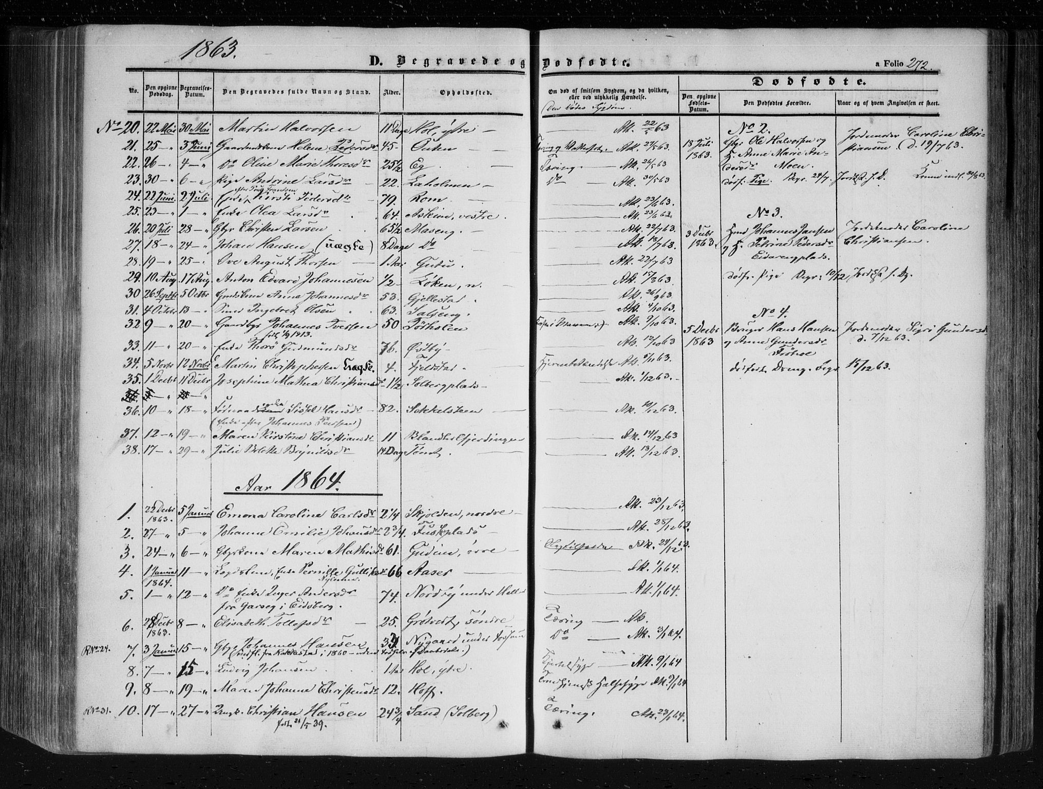 Askim prestekontor Kirkebøker, AV/SAO-A-10900/F/Fa/L0005: Parish register (official) no. 5, 1847-1879, p. 272