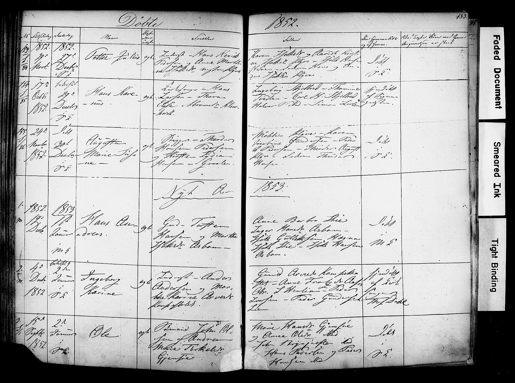 Solum kirkebøker, SAKO/A-306/F/Fa/L0006: Parish register (official) no. I 6, 1844-1855, p. 133