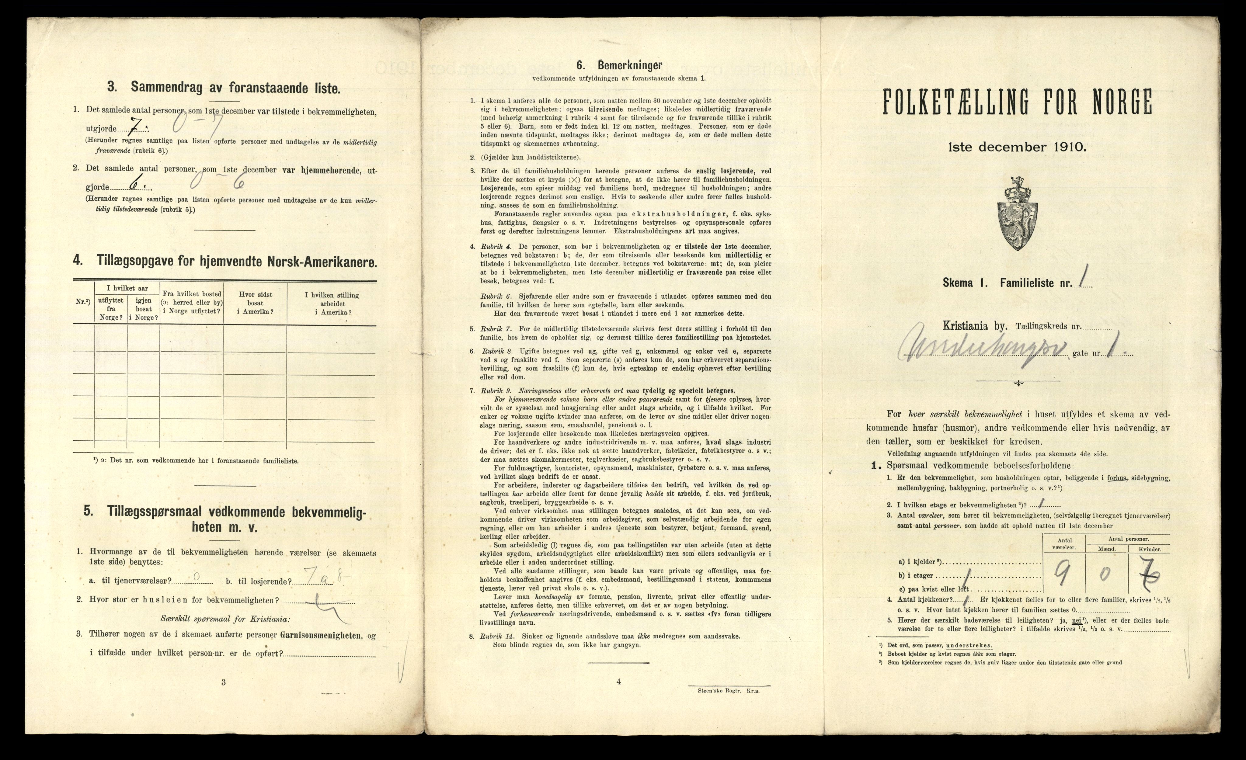 RA, 1910 census for Kristiania, 1910, p. 115655