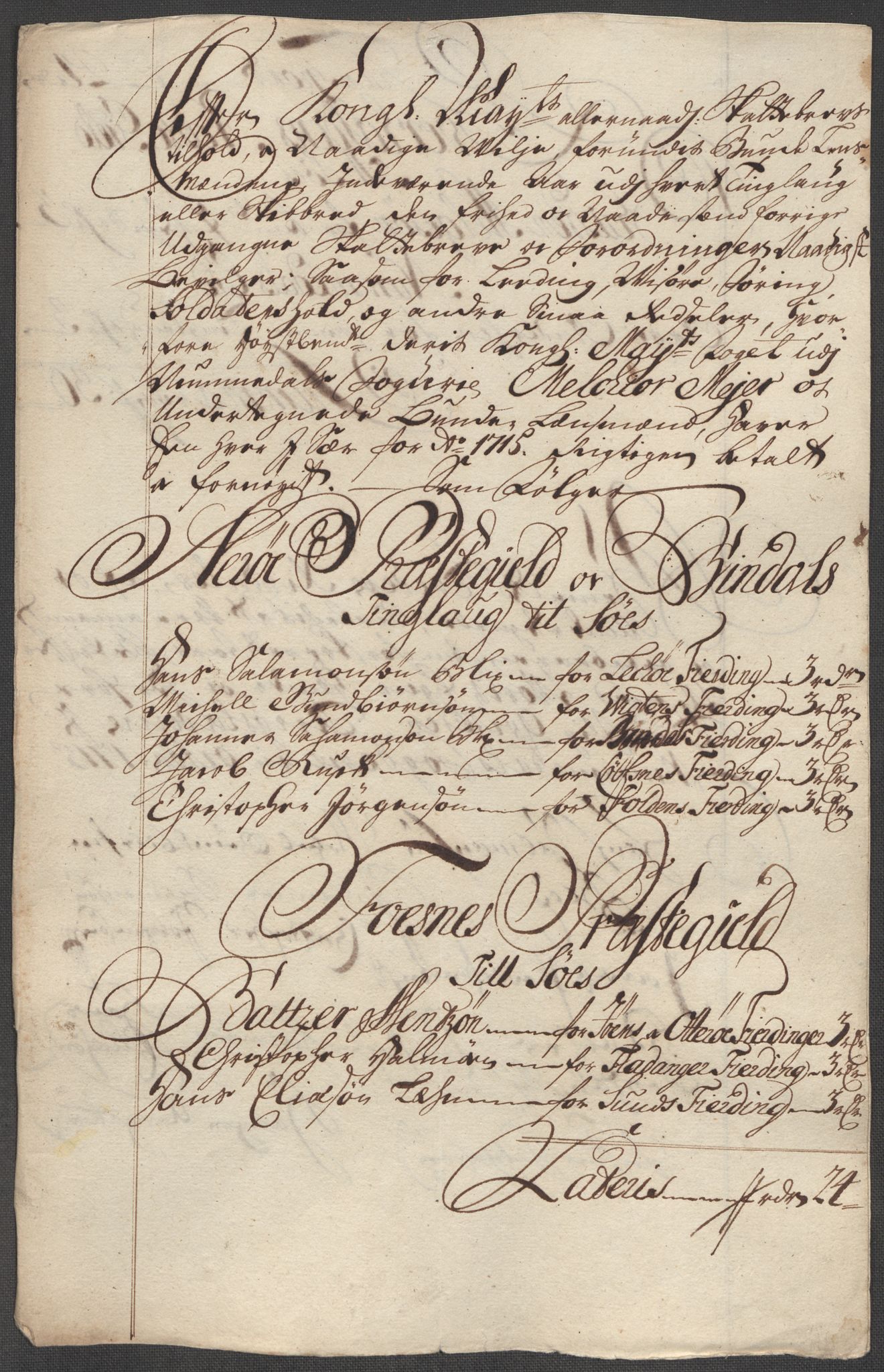 Rentekammeret inntil 1814, Reviderte regnskaper, Fogderegnskap, RA/EA-4092/R64/L4436: Fogderegnskap Namdal, 1715, p. 200