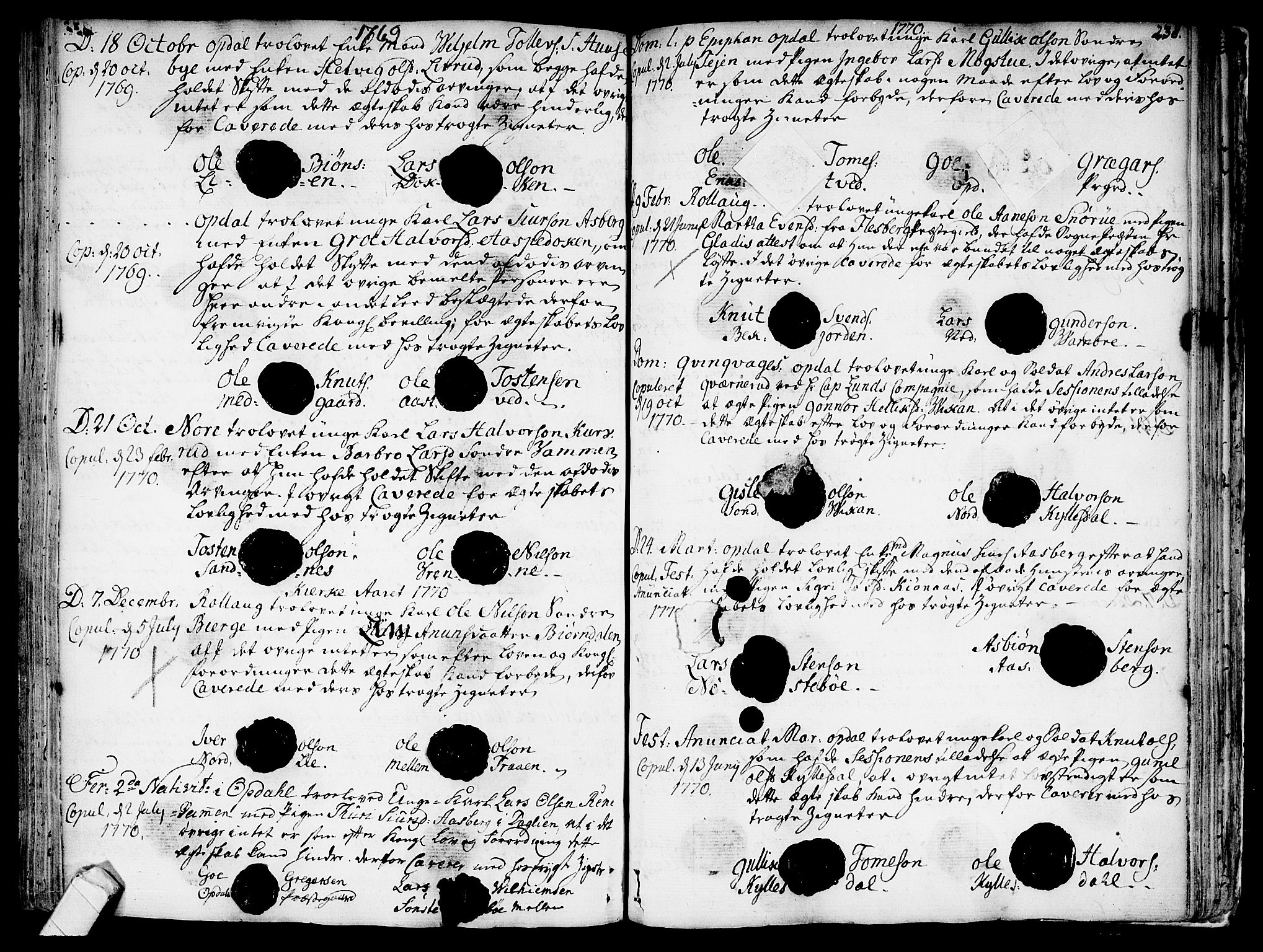Rollag kirkebøker, SAKO/A-240/F/Fa/L0003: Parish register (official) no. I 3, 1743-1778, p. 238