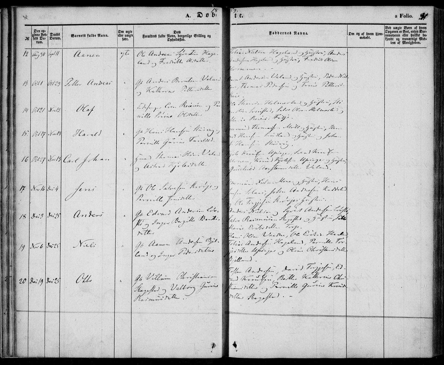 Holum sokneprestkontor, AV/SAK-1111-0022/F/Fa/Faa/L0005: Parish register (official) no. A 5, 1850-1864, p. 31