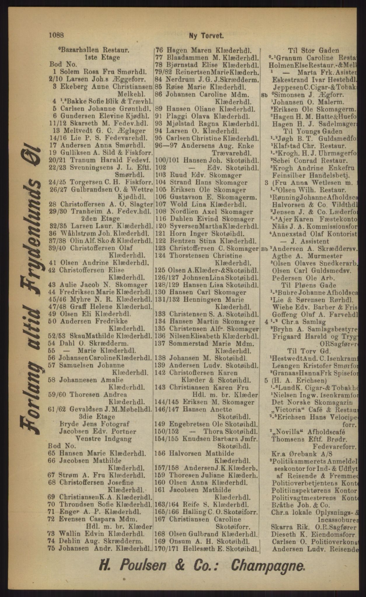 Kristiania/Oslo adressebok, PUBL/-, 1903, p. 1088