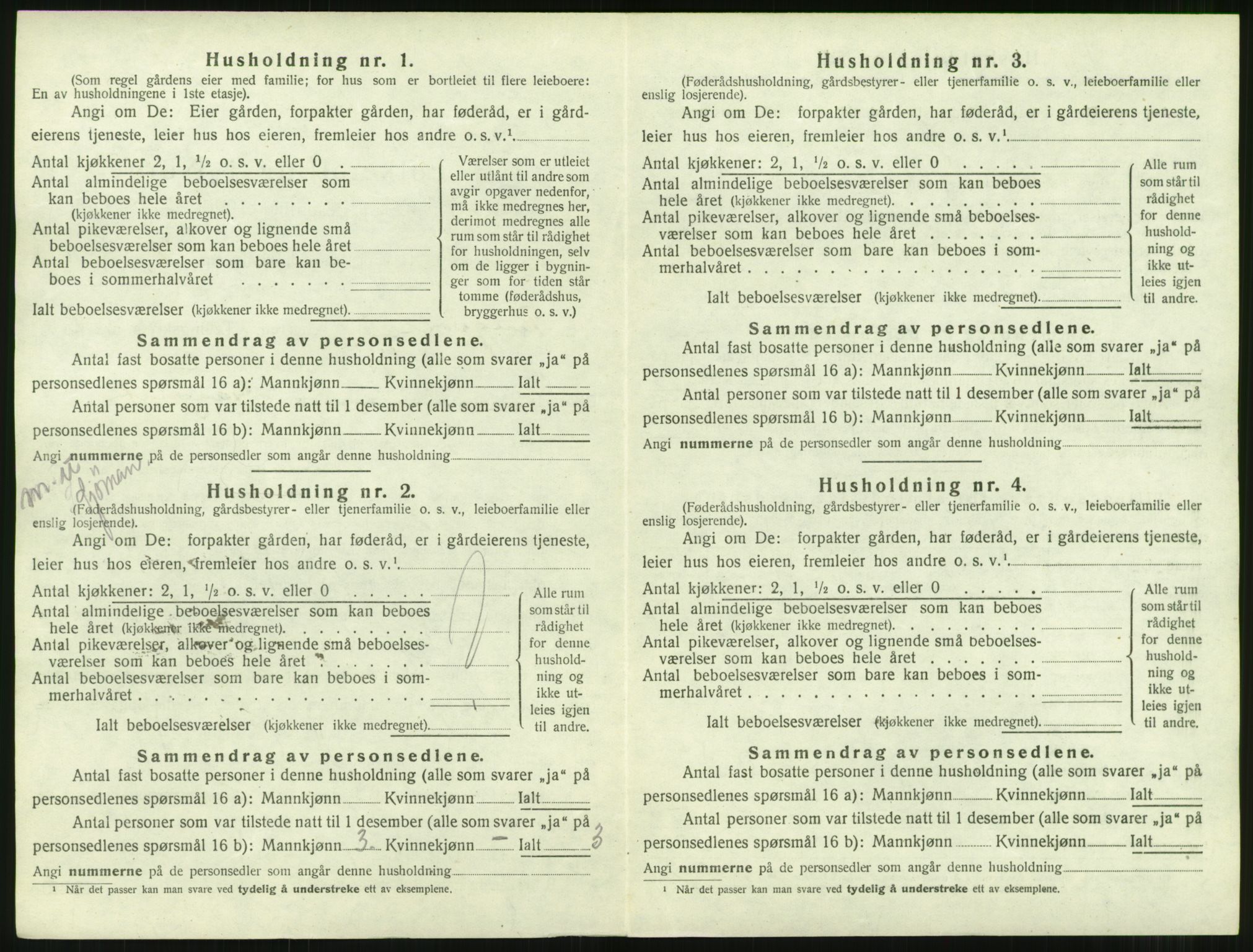 SAT, 1920 census for Tingvoll, 1920, p. 91