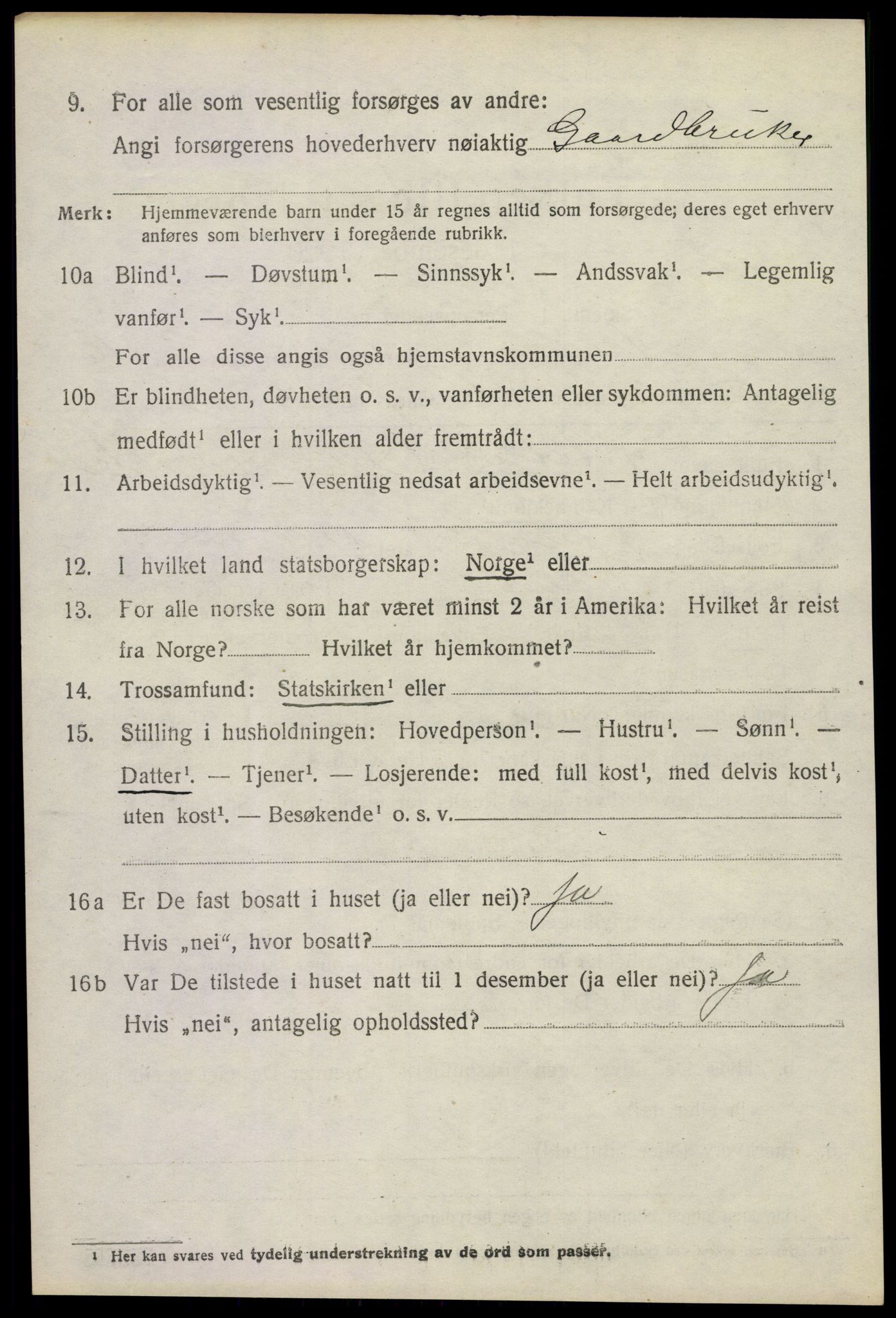 SAKO, 1920 census for Andebu, 1920, p. 5701