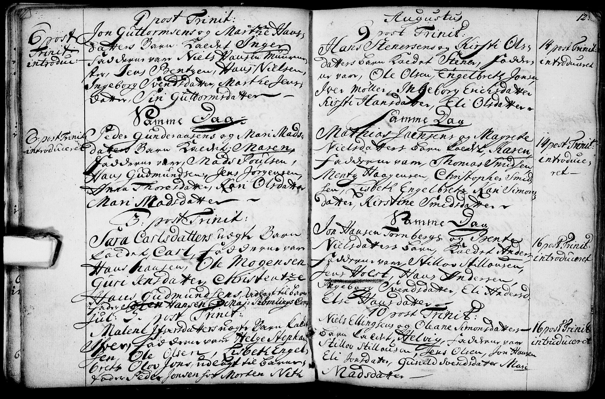 Glemmen prestekontor Kirkebøker, AV/SAO-A-10908/F/Fa/L0001: Parish register (official) no. 1, 1733-1759, p. 12