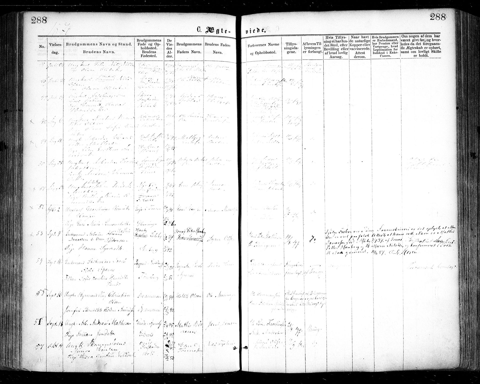 Glemmen prestekontor Kirkebøker, SAO/A-10908/F/Fa/L0008: Parish register (official) no. 8, 1862-1871, p. 288