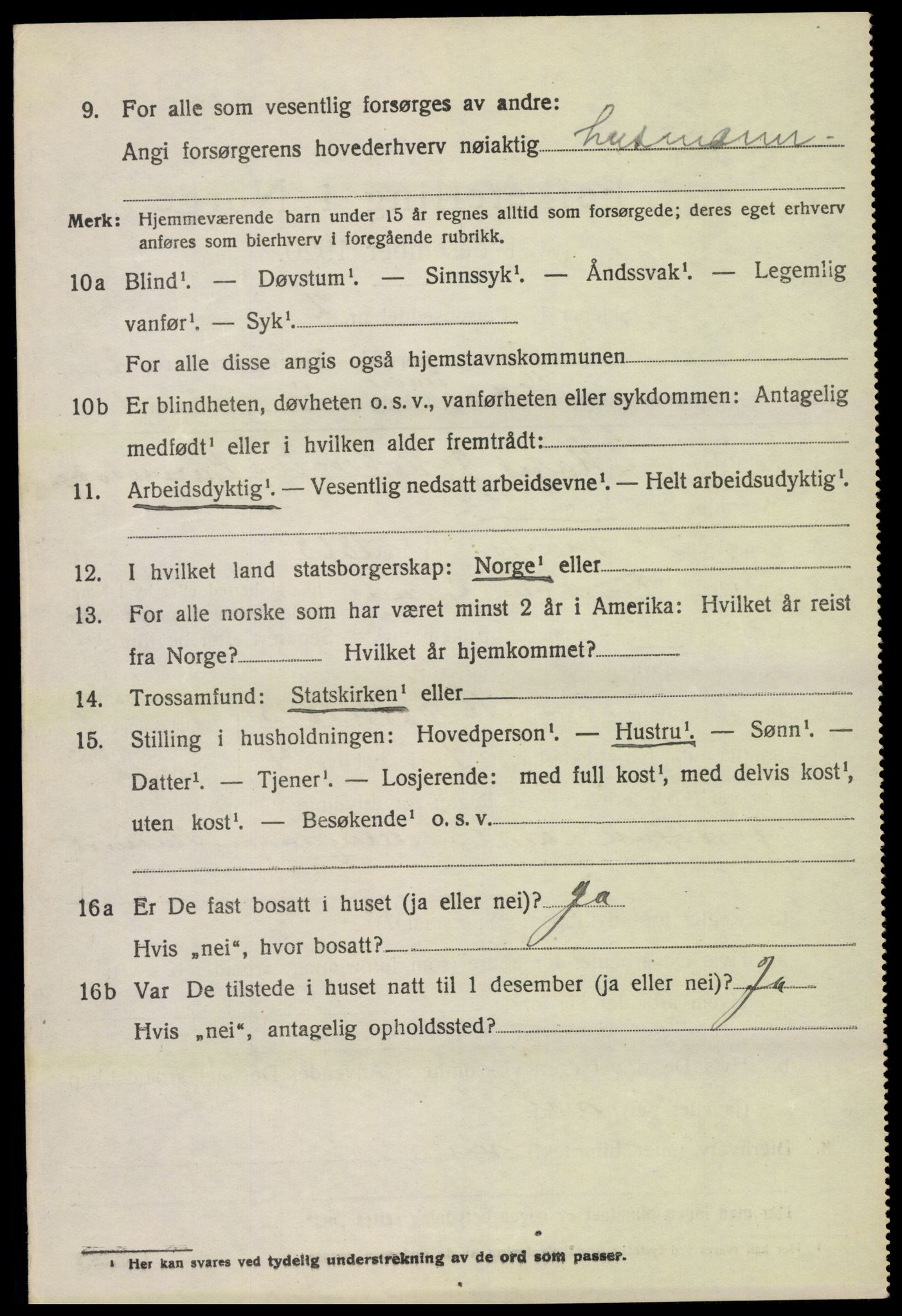 SAH, 1920 census for Lom, 1920, p. 1937