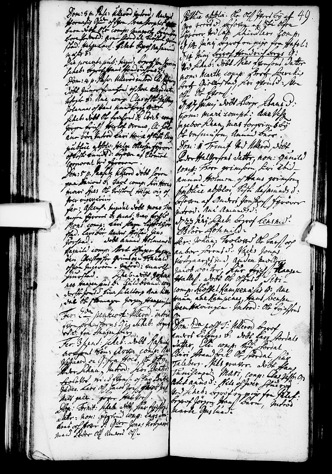 Skjeberg prestekontor Kirkebøker, AV/SAO-A-10923/F/Fa/L0001: Parish register (official) no. I 1, 1702-1725, p. 49