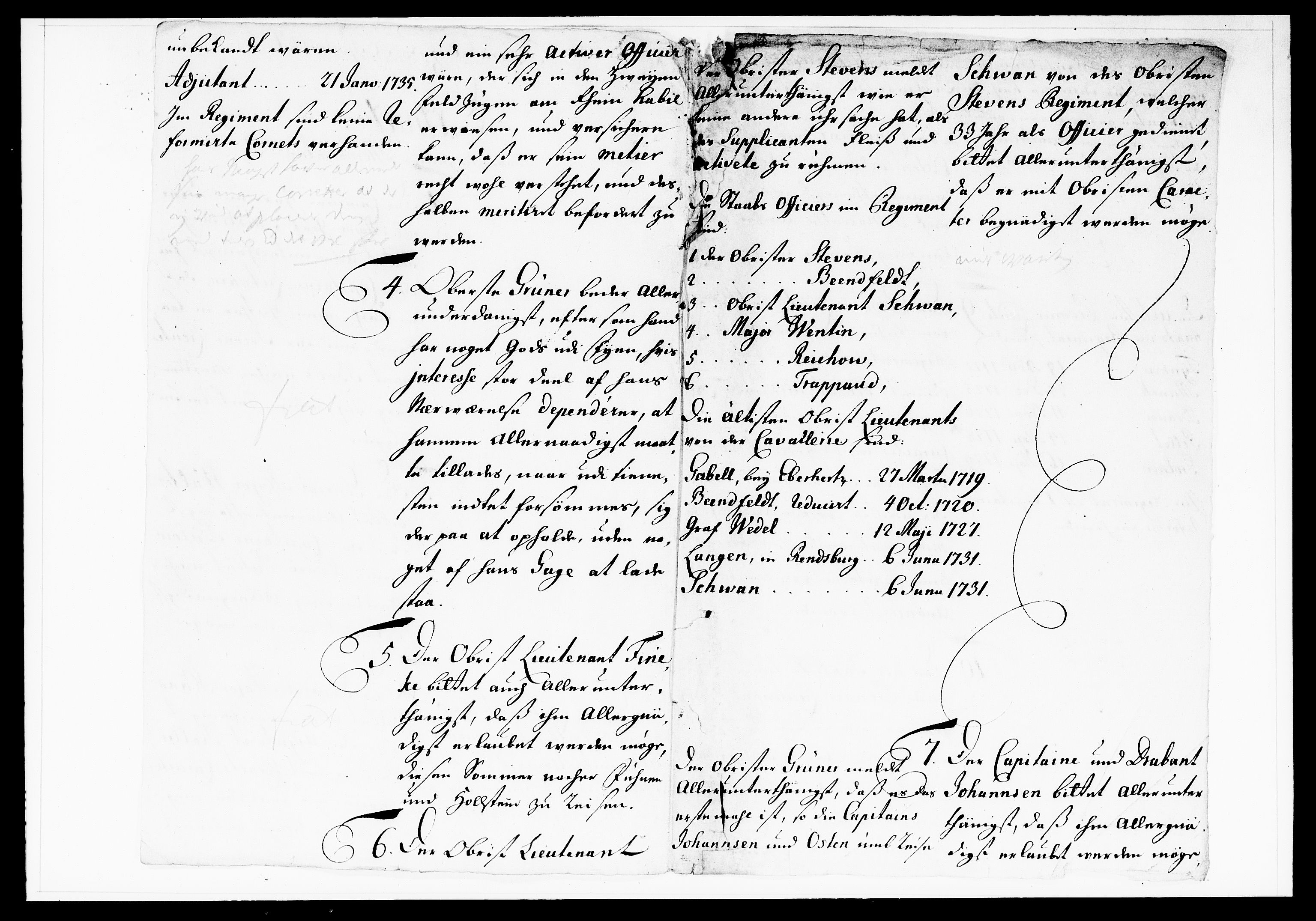 Krigskollegiet, Krigskancelliet, DRA/A-0006/-/1130-1137: Refererede sager, 1736, p. 162