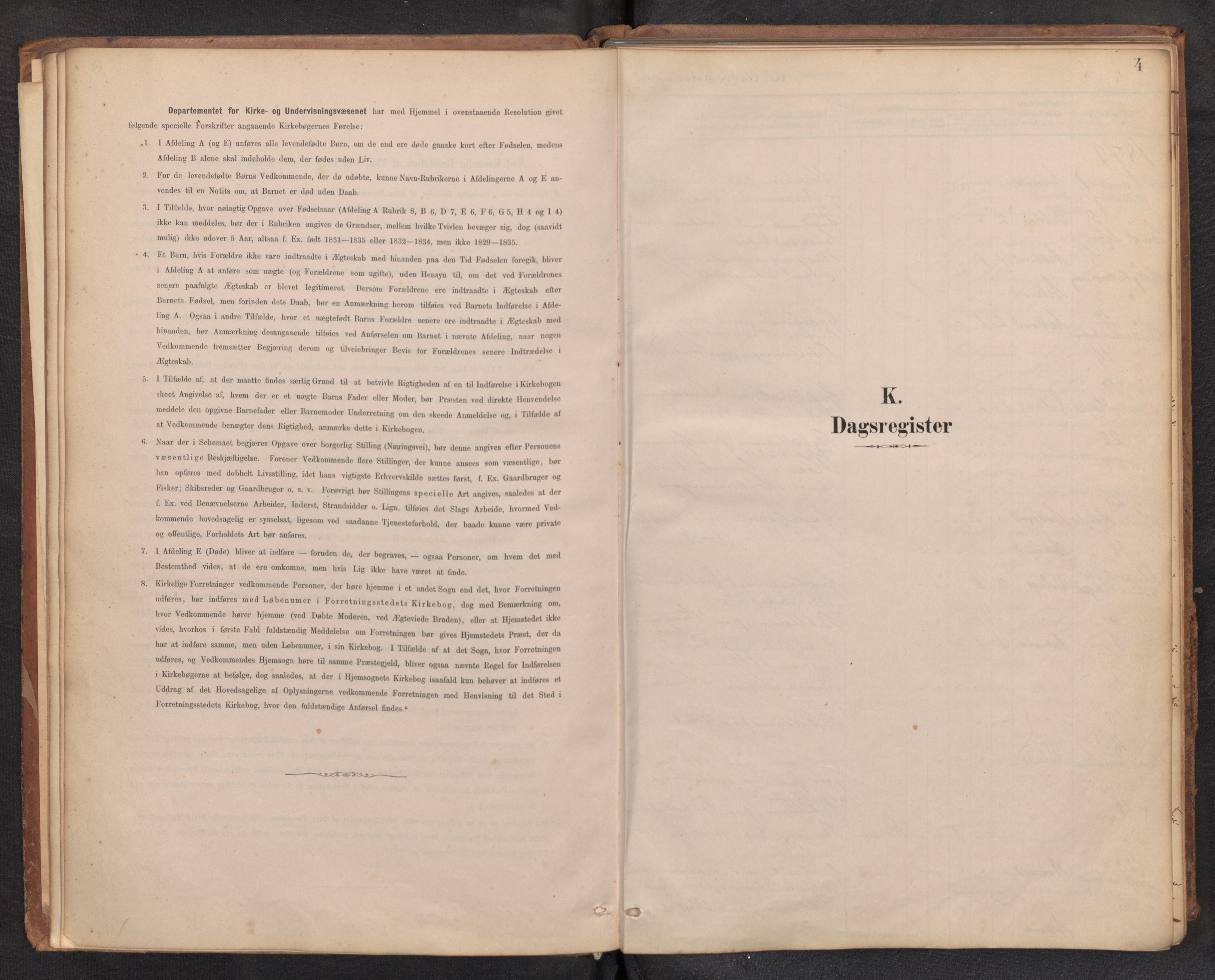 Askvoll sokneprestembete, SAB/A-79501/H/Haa/Haad/L0002: Diary records no. D 2, 1879-1916, p. 3b-4a