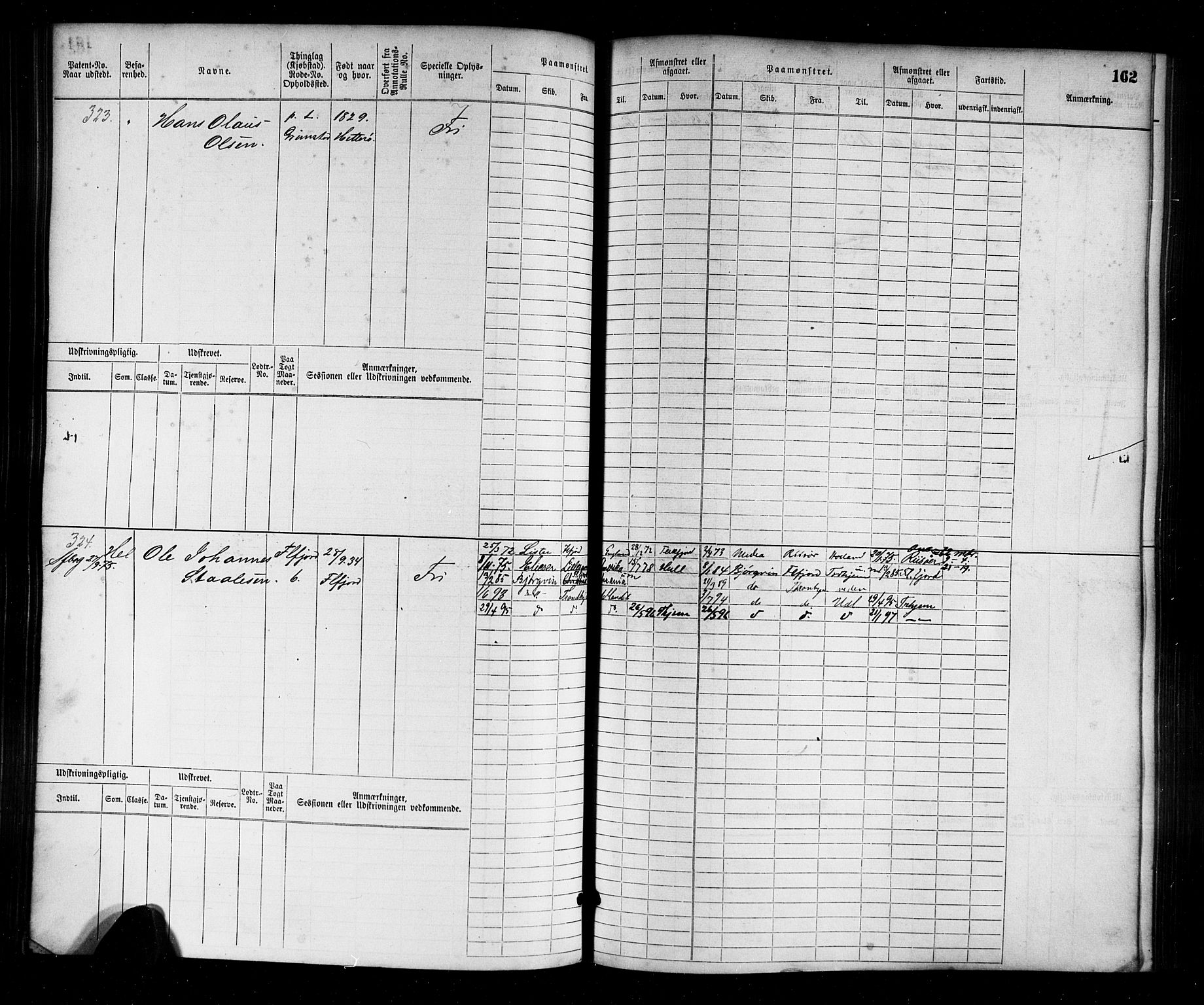 Flekkefjord mønstringskrets, AV/SAK-2031-0018/F/Fb/L0001: Hovedrulle nr 1-764, N-4, 1868-1900, p. 166