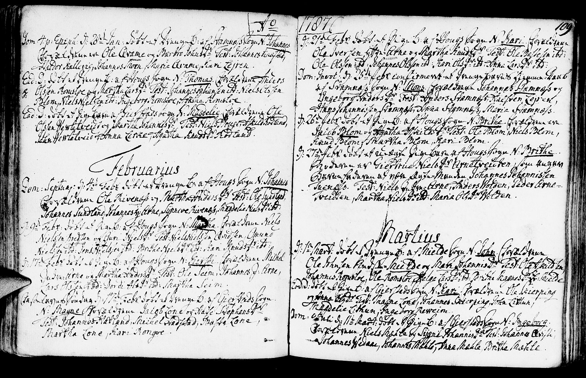 Haus sokneprestembete, AV/SAB-A-75601/H/Haa: Parish register (official) no. A 10, 1782-1796, p. 109