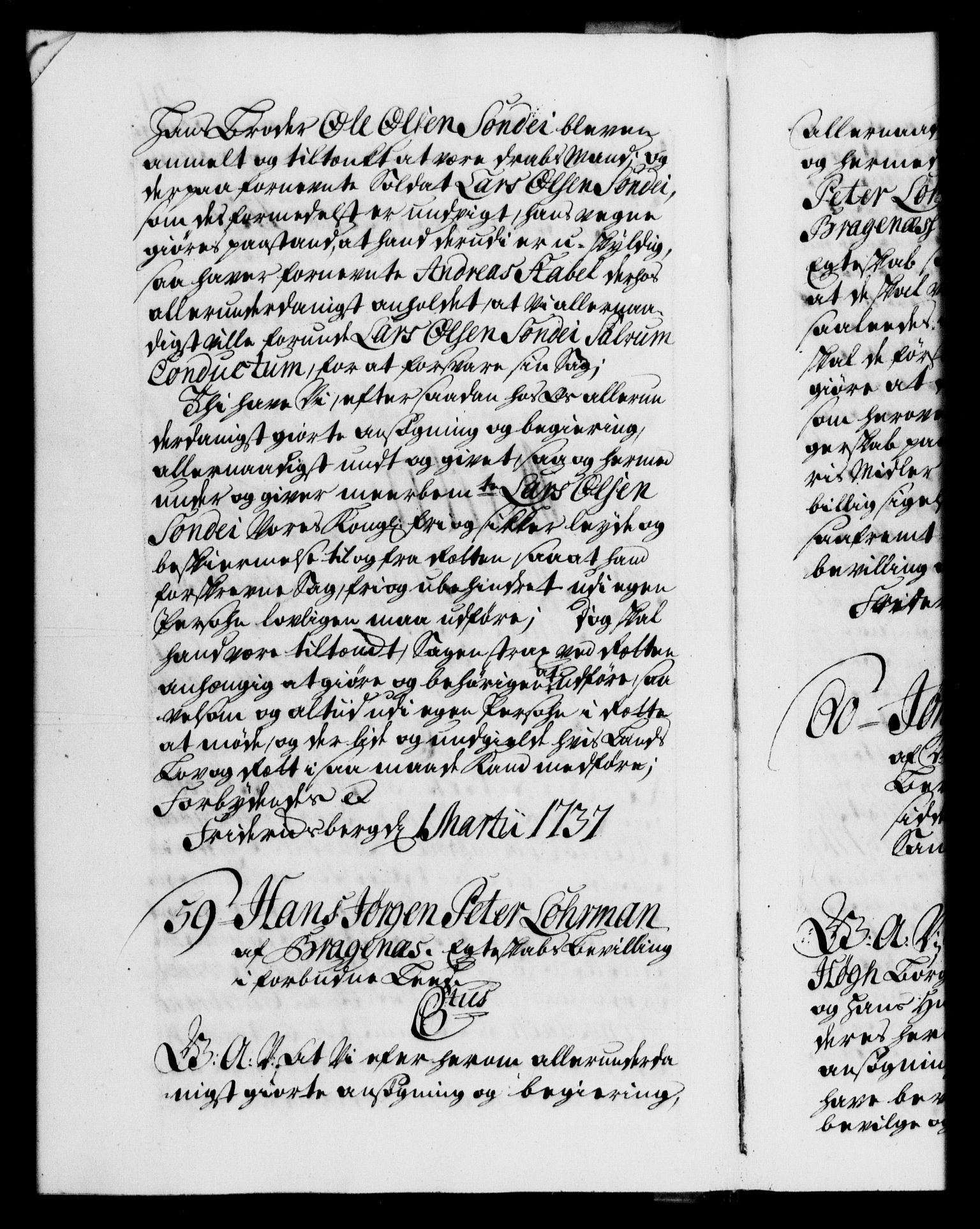 Danske Kanselli 1572-1799, AV/RA-EA-3023/F/Fc/Fca/Fcaa/L0030: Norske registre, 1737-1738, p. 41b