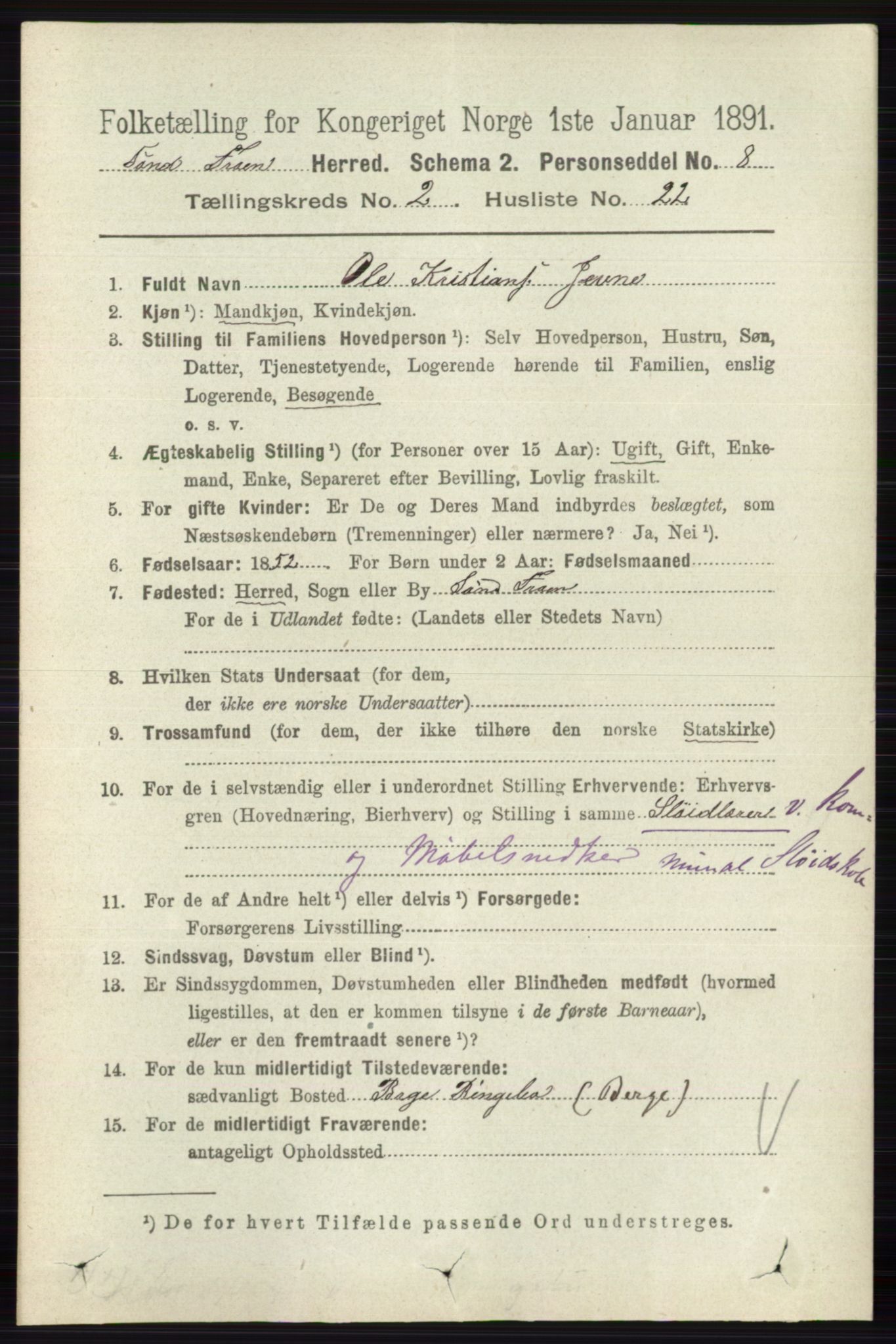 RA, 1891 census for 0519 Sør-Fron, 1891, p. 680