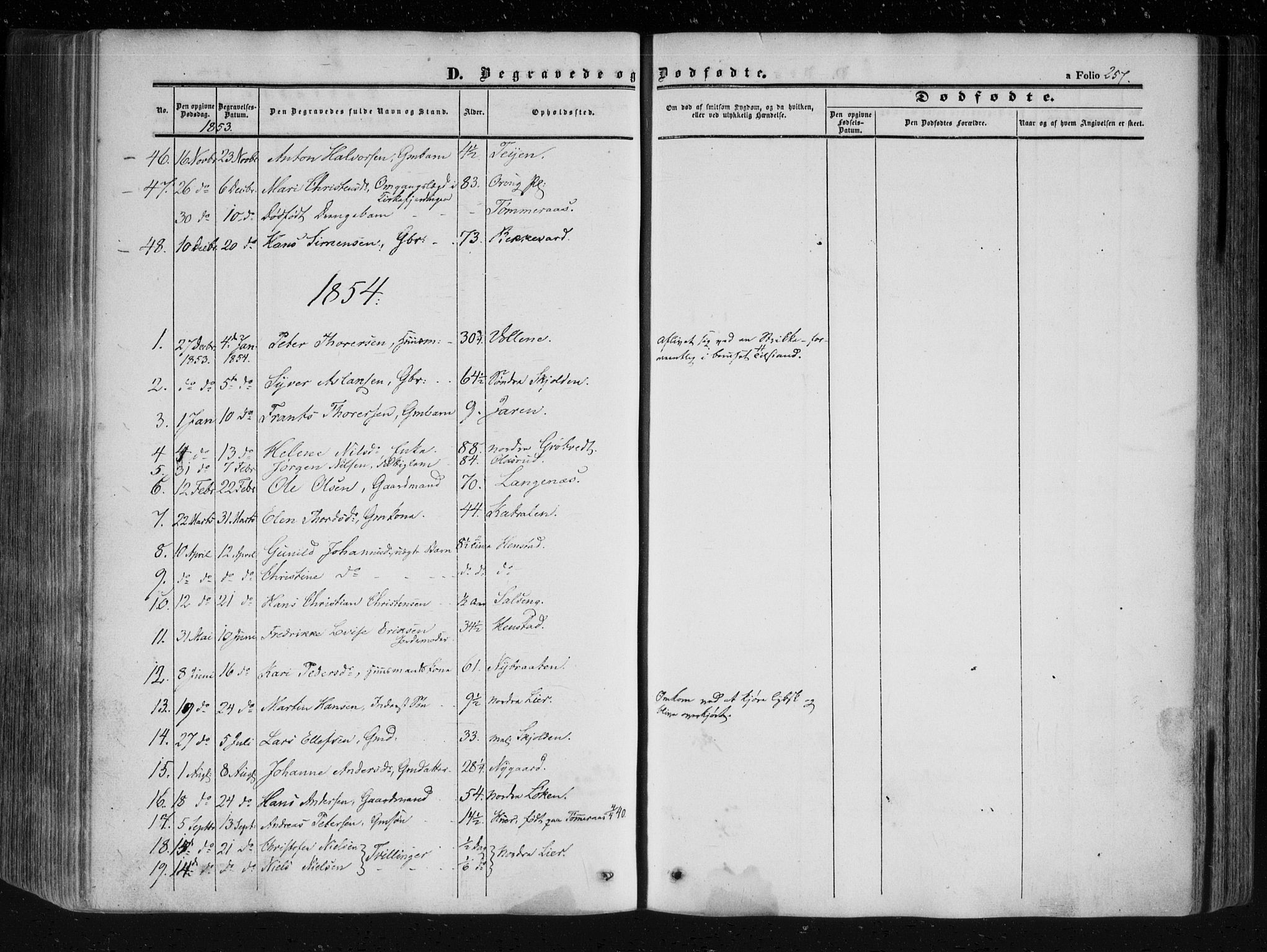 Askim prestekontor Kirkebøker, AV/SAO-A-10900/F/Fa/L0005: Parish register (official) no. 5, 1847-1879, p. 257