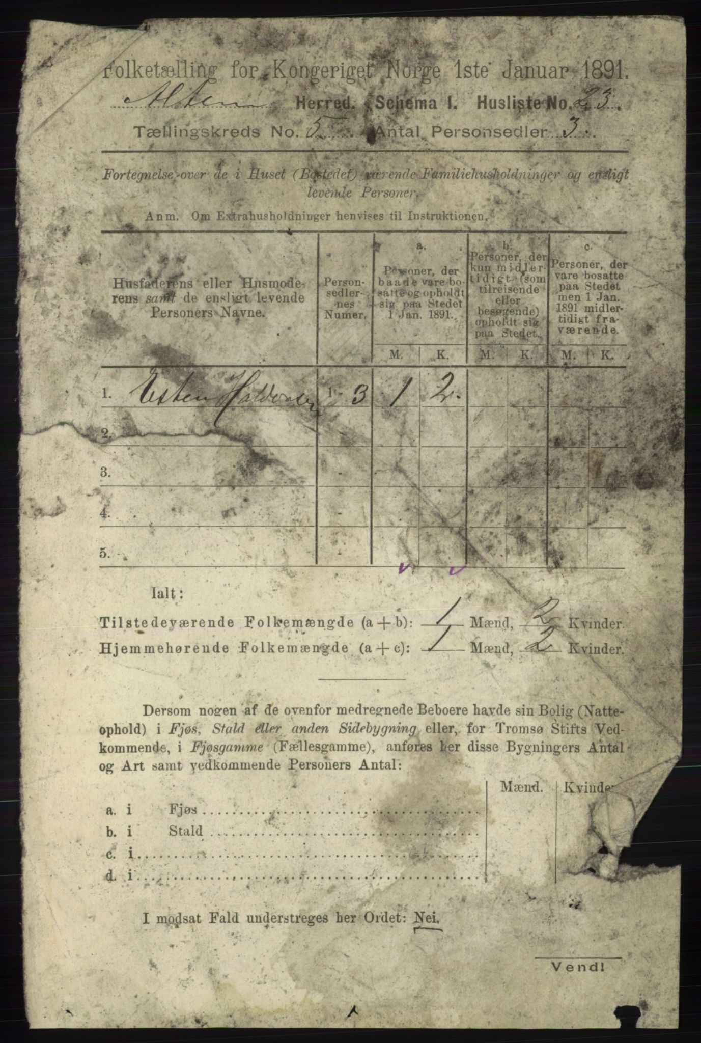 RA, 1891 census for 2012 Alta, 1891, p. 1643