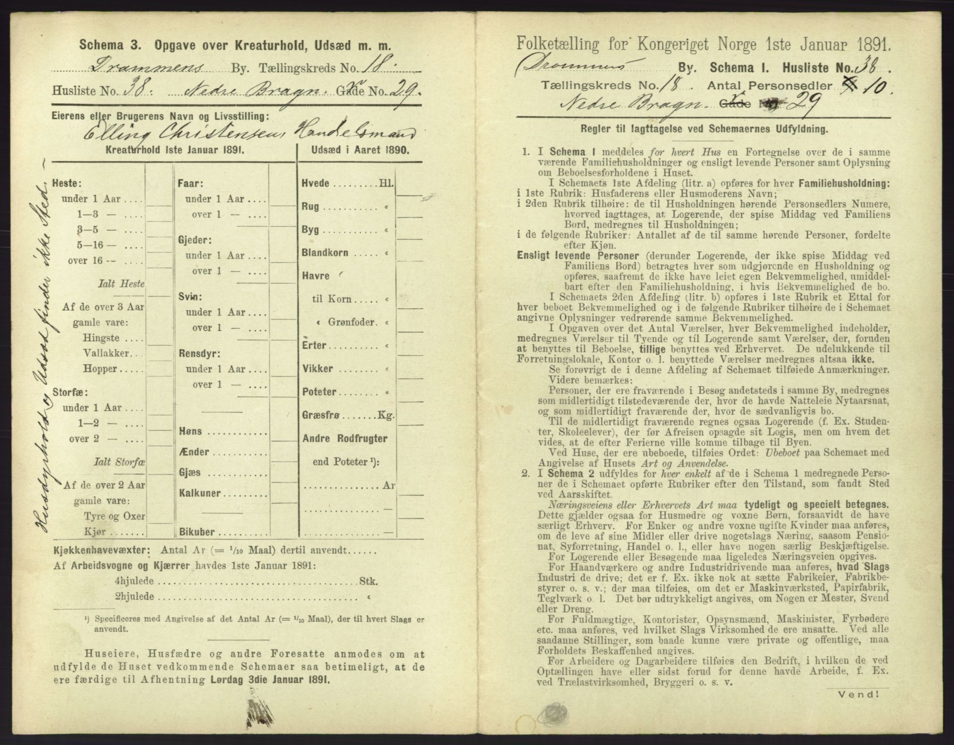 RA, 1891 census for 0602 Drammen, 1891, p. 1563