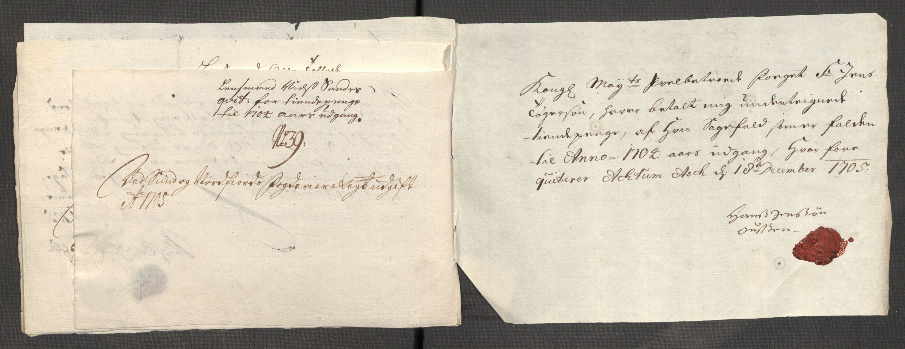 Rentekammeret inntil 1814, Reviderte regnskaper, Fogderegnskap, RA/EA-4092/R53/L3429: Fogderegnskap Sunn- og Nordfjord, 1705, p. 283