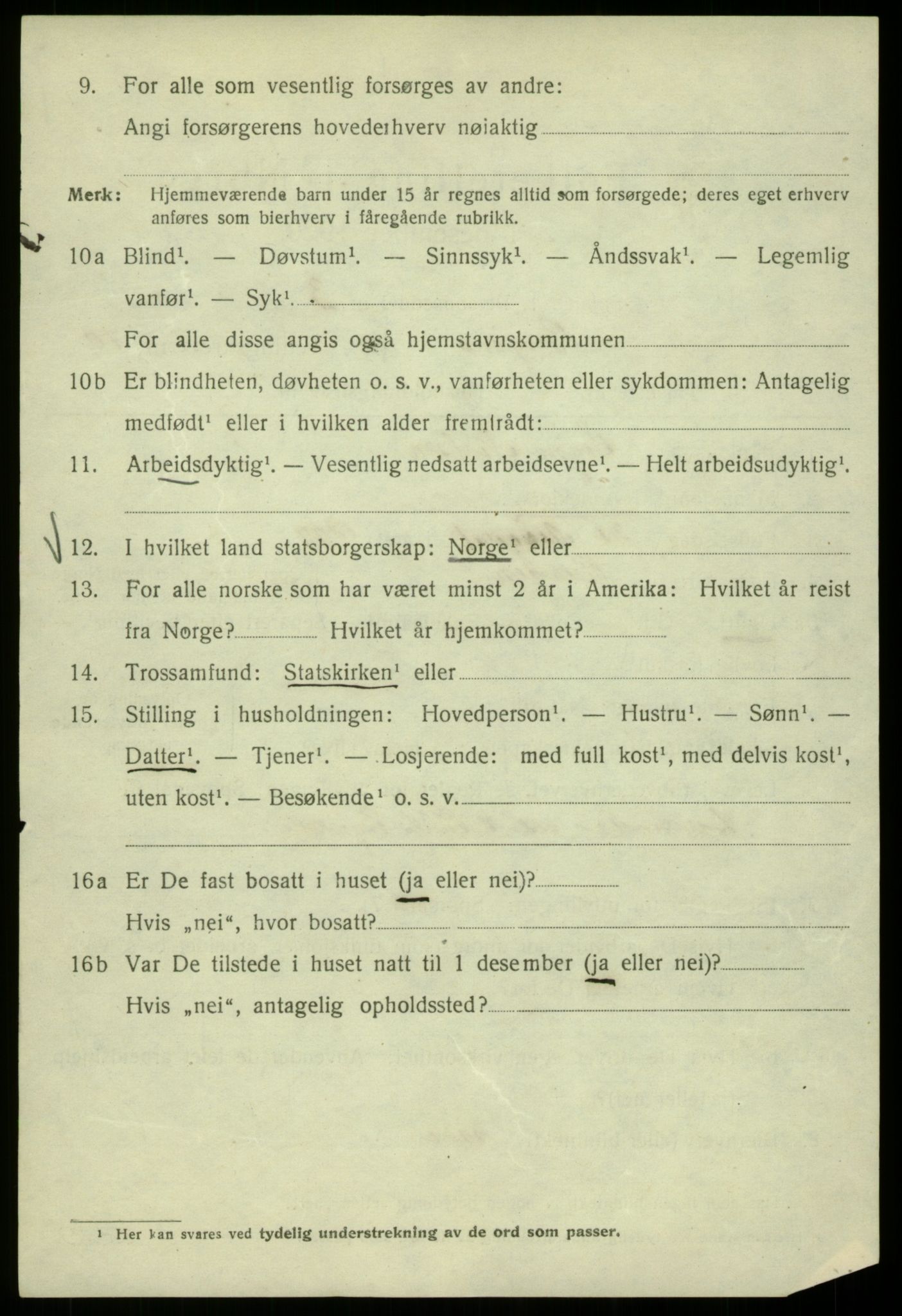 SAB, 1920 census for Bergen, 1920, p. 71348