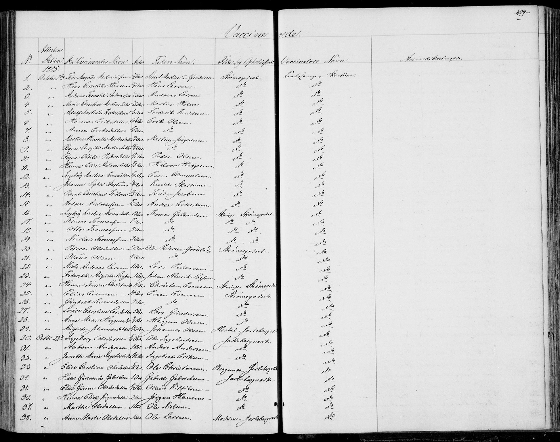 Skoger kirkebøker, SAKO/A-59/F/Fa/L0003: Parish register (official) no. I 3, 1842-1861, p. 409
