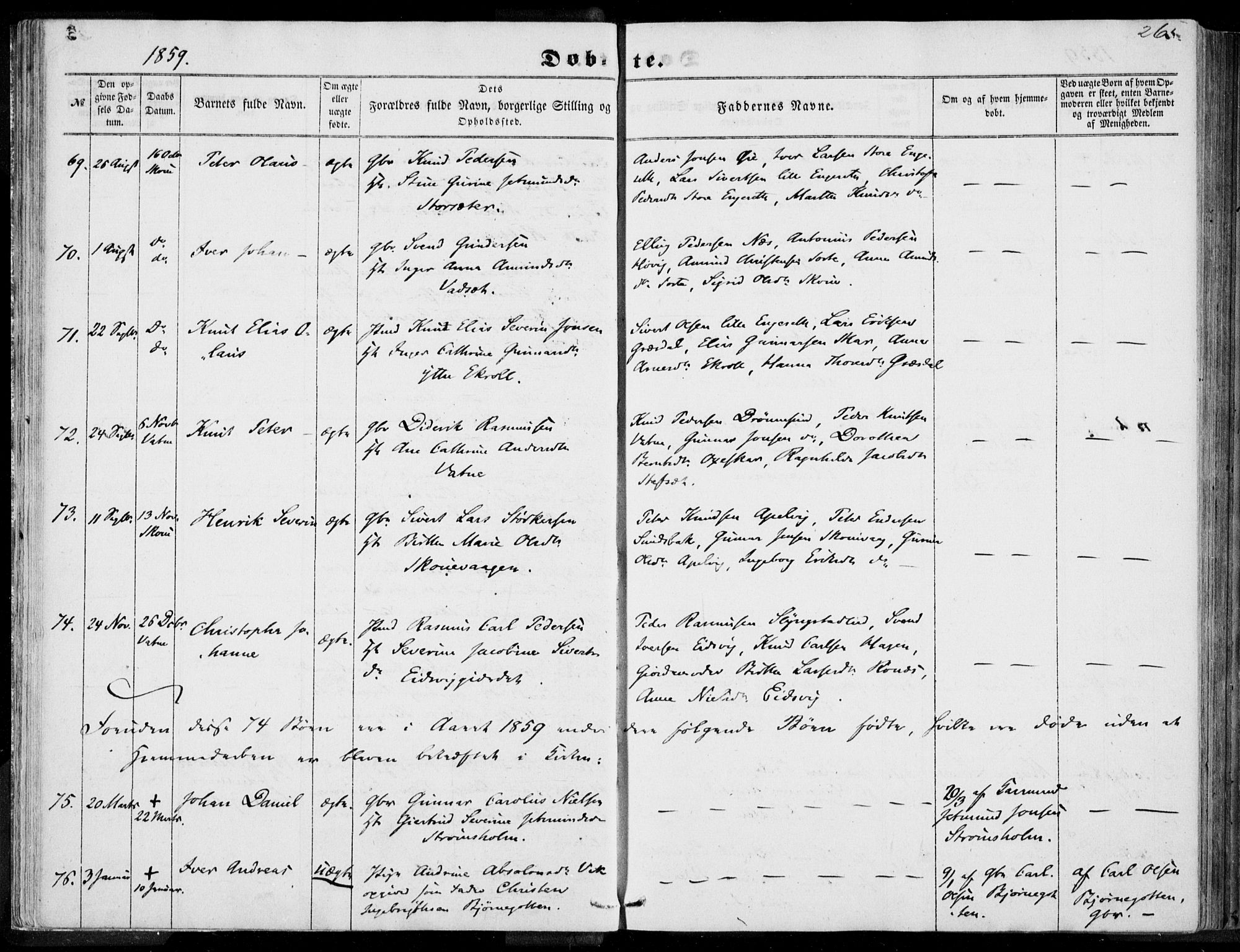 Ministerialprotokoller, klokkerbøker og fødselsregistre - Møre og Romsdal, AV/SAT-A-1454/524/L0354: Parish register (official) no. 524A06, 1857-1863, p. 26