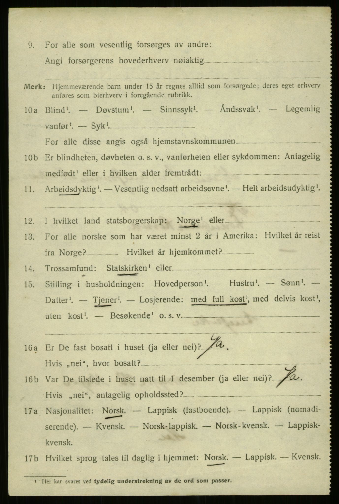 SATØ, 1920 census for Harstad, 1920, p. 9759